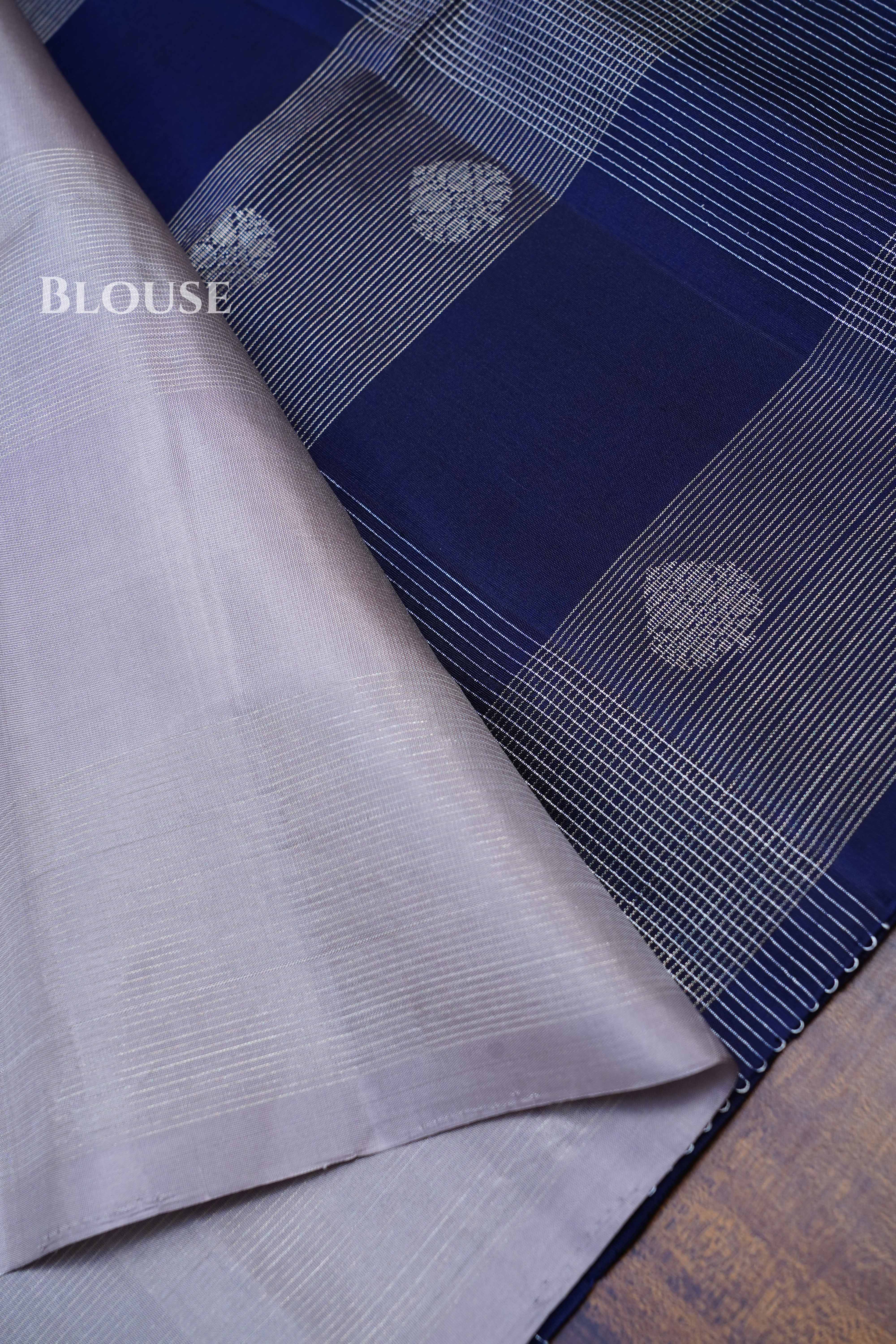 Royal Blue Pure Soft Silk Saree