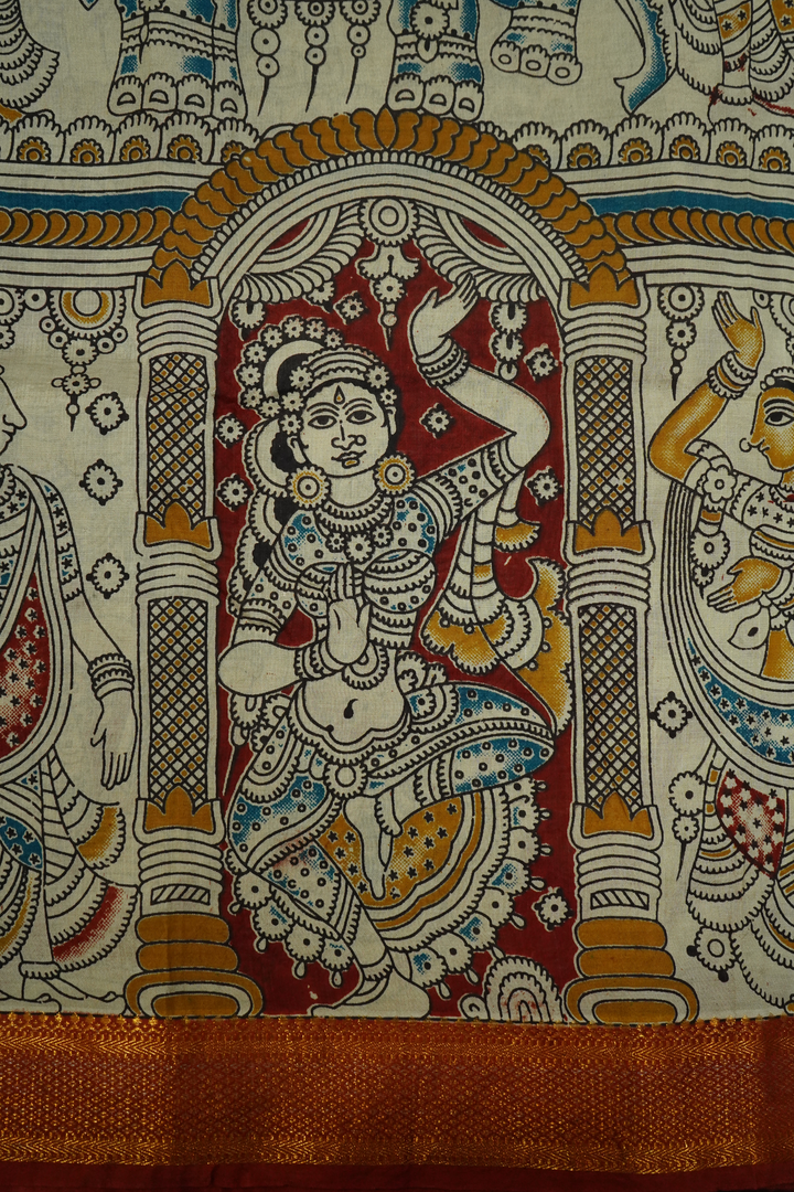 COTTON SEED   MANGALGIRI SAREE - Queens Jewel Emporium