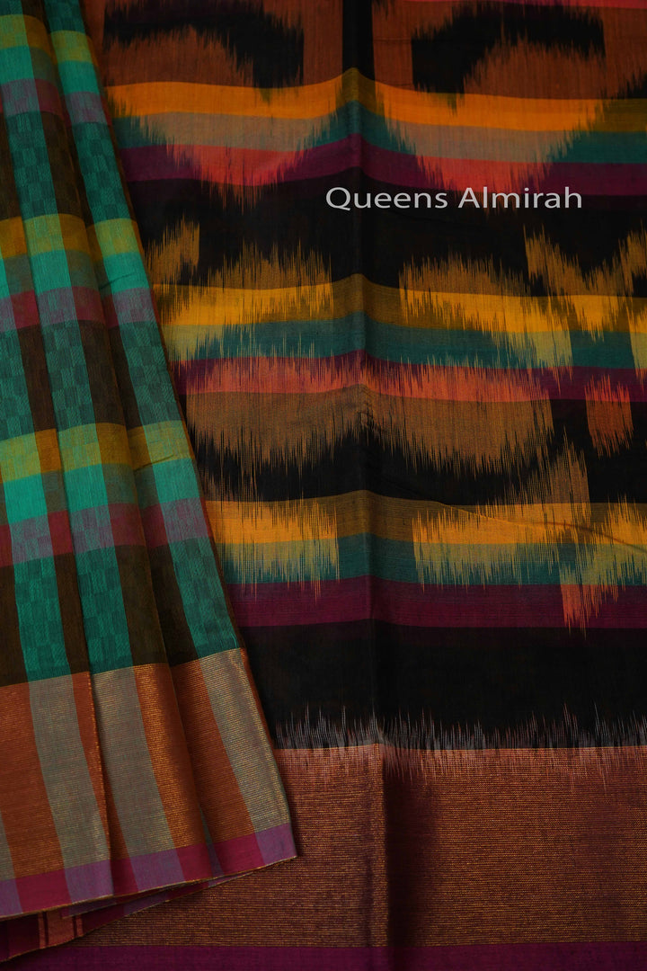 MULTI COLOR PURE SILK COTTON - Queens Jewel Emporium