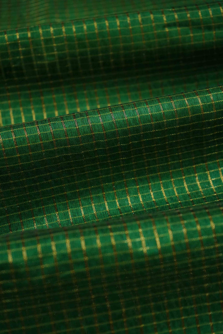 KIWI GREEN  MAHESHWARI SAREE - Queens Jewel Emporium