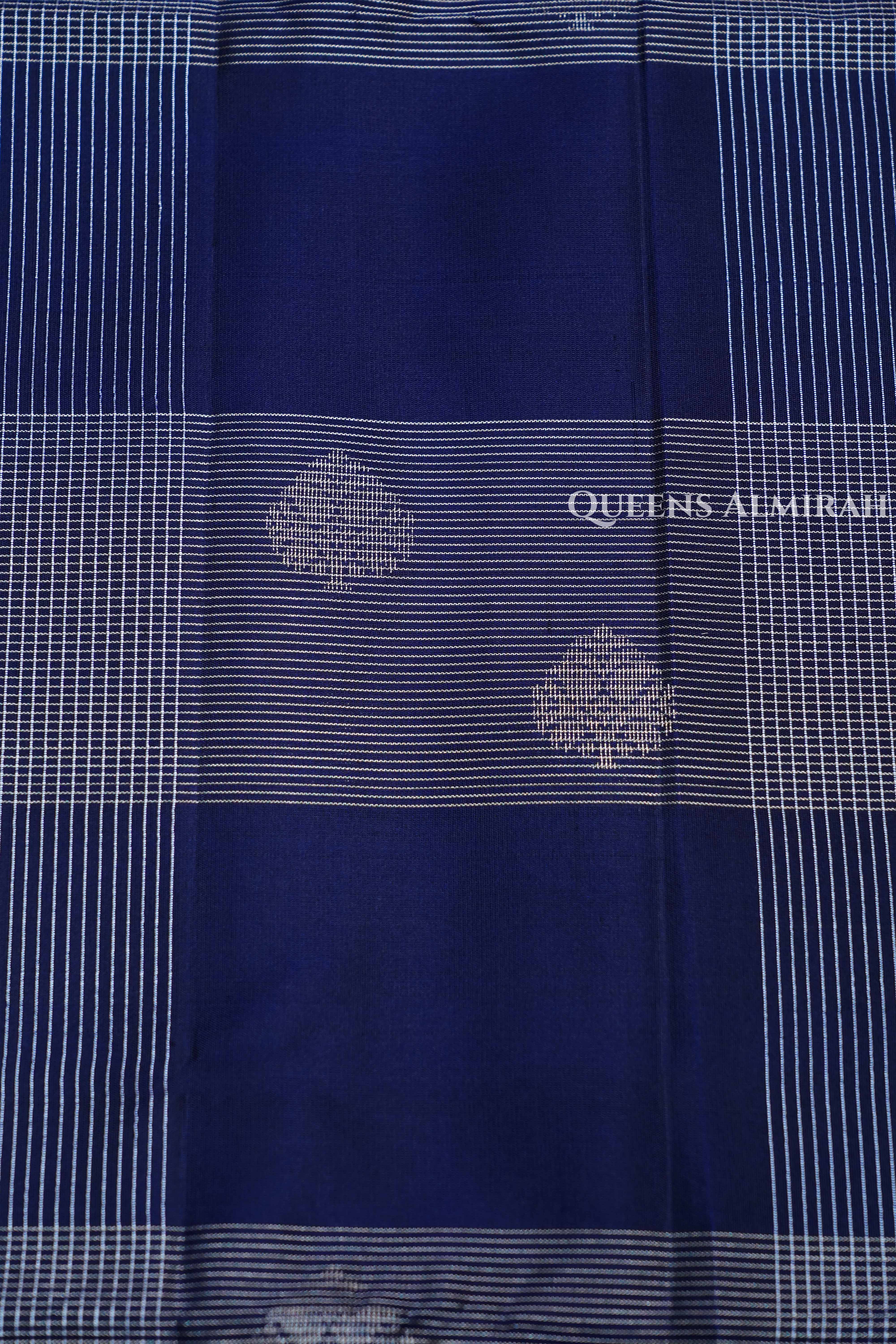 Royal Blue Pure Soft Silk Saree
