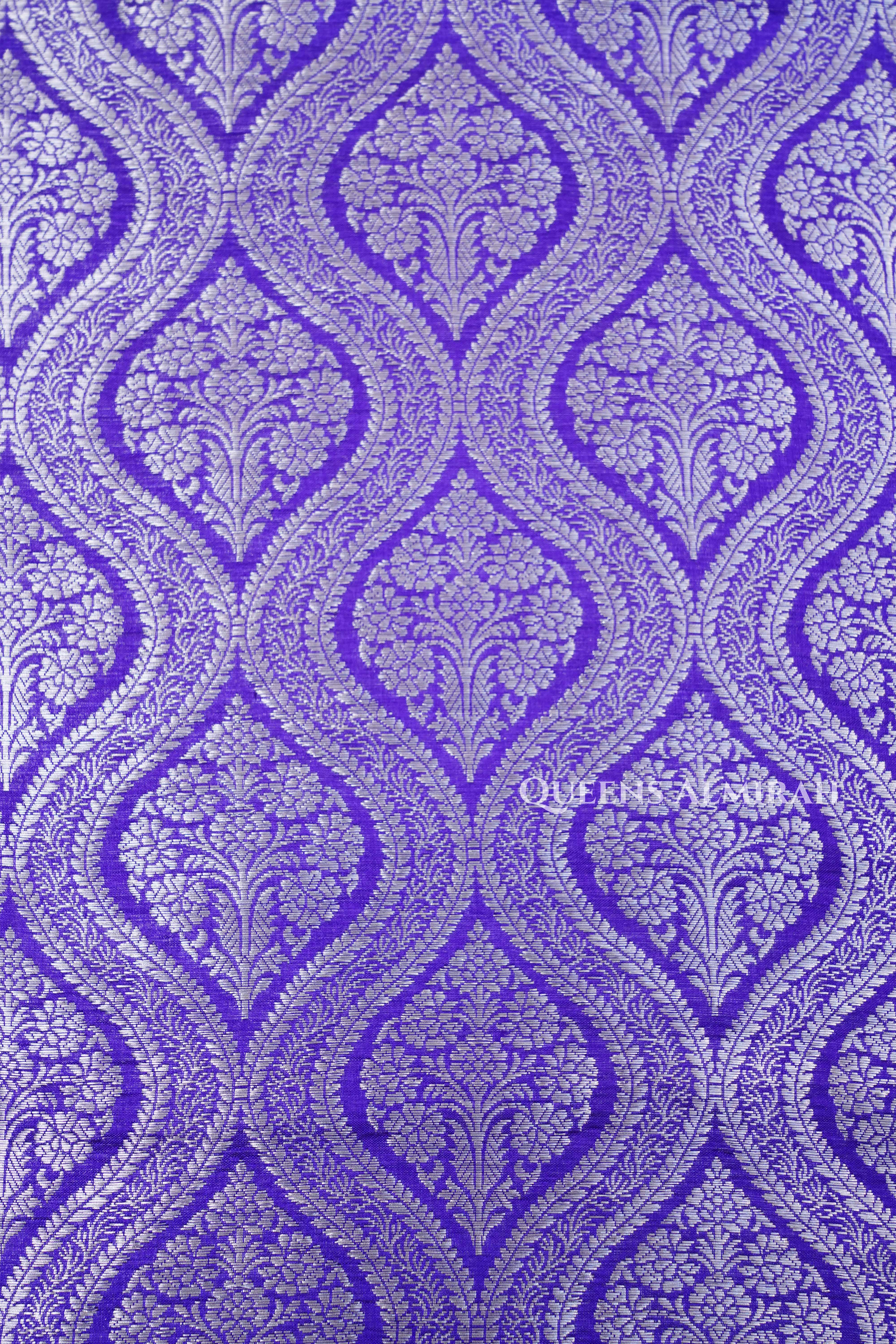 Purple Banarasi Silk Saree