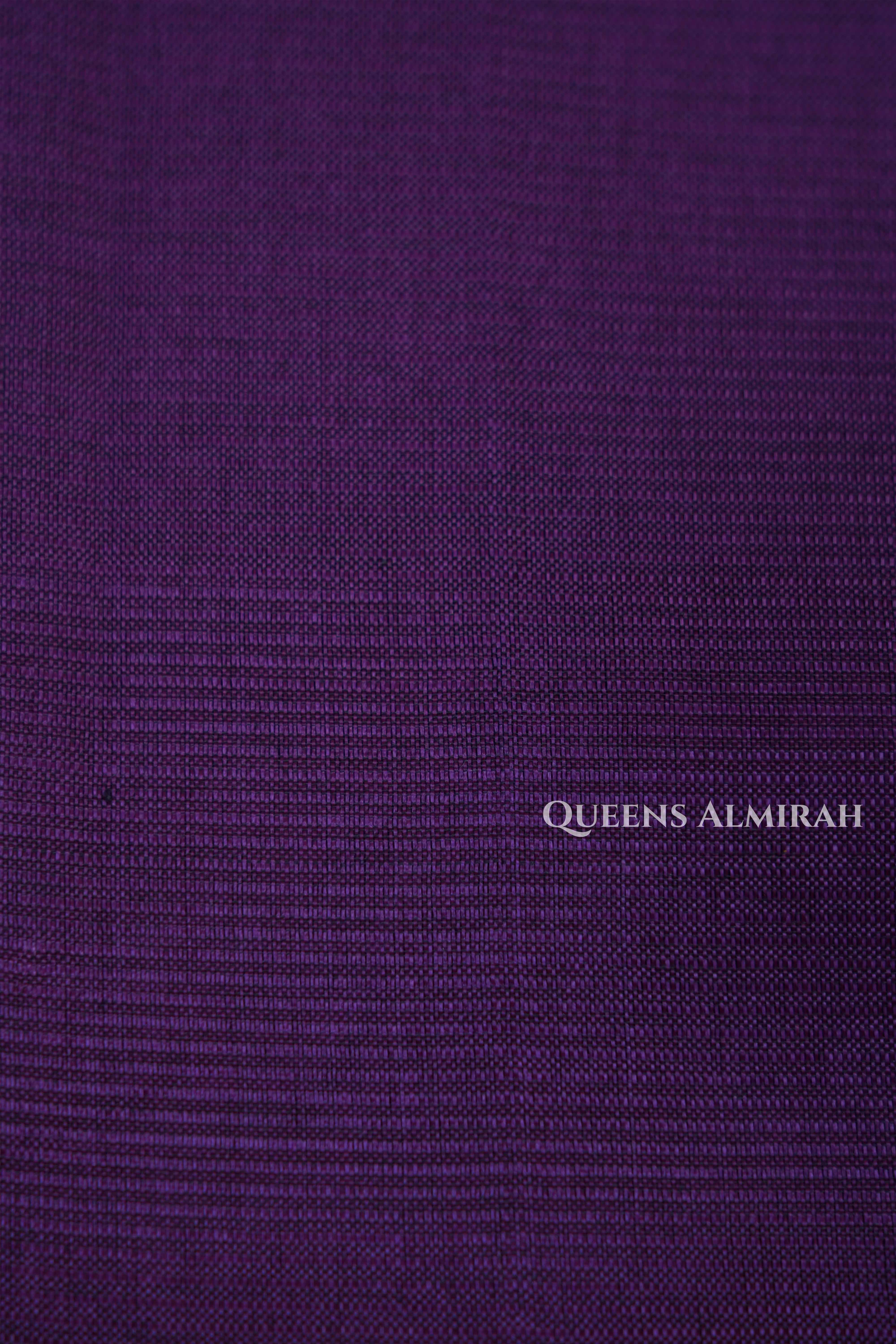 Grape Purple Mangalgiri Saree