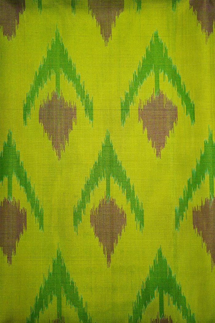 CHARTRUSE GREEN AND BRIGHT PINK SOFT SILK SAREE - Queens Jewel Emporium