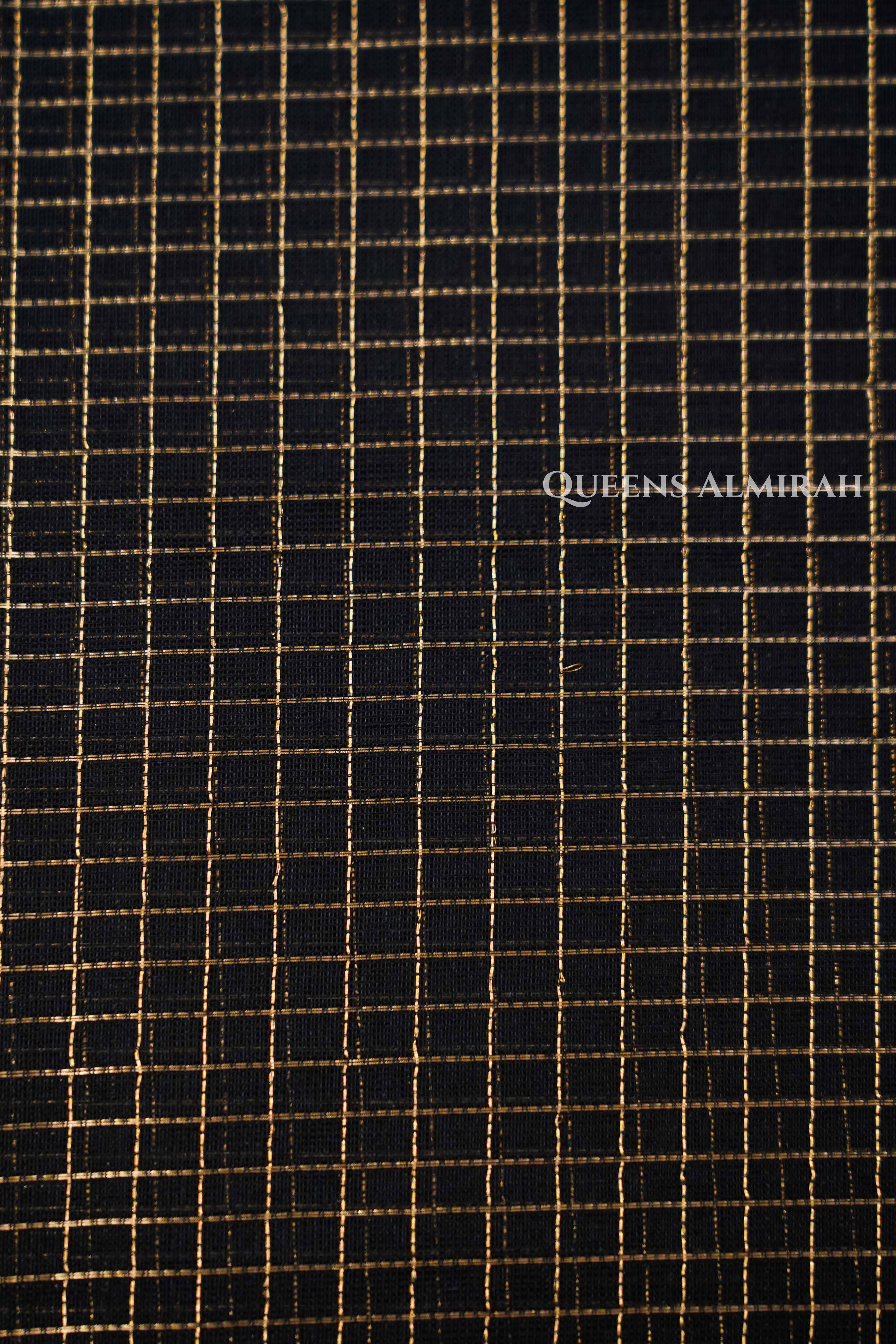 Black With Maroon- Karaikudi Chettinad Silk Cotton Saree