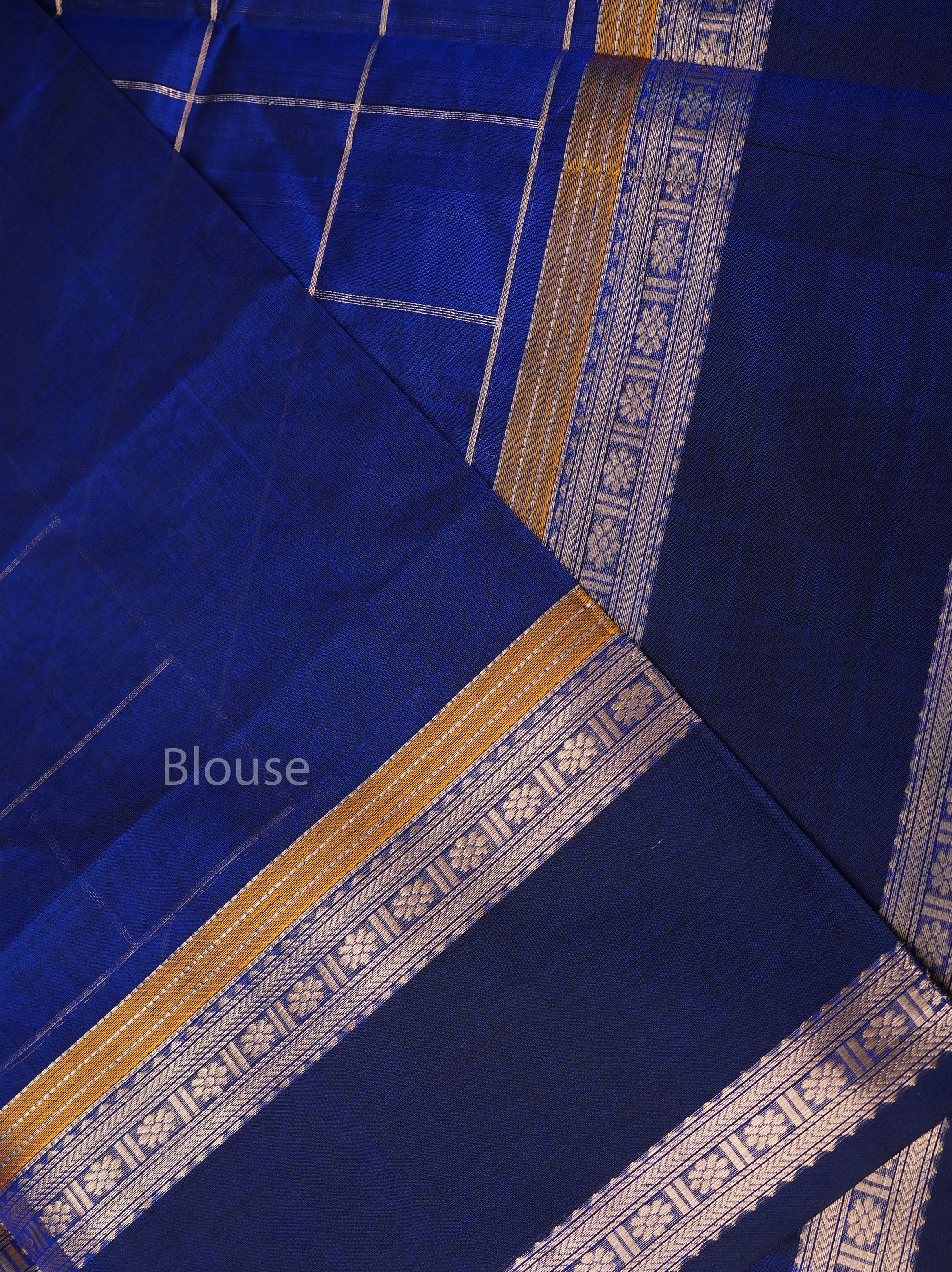 Violet Chettinad Silk Cotton Saree
