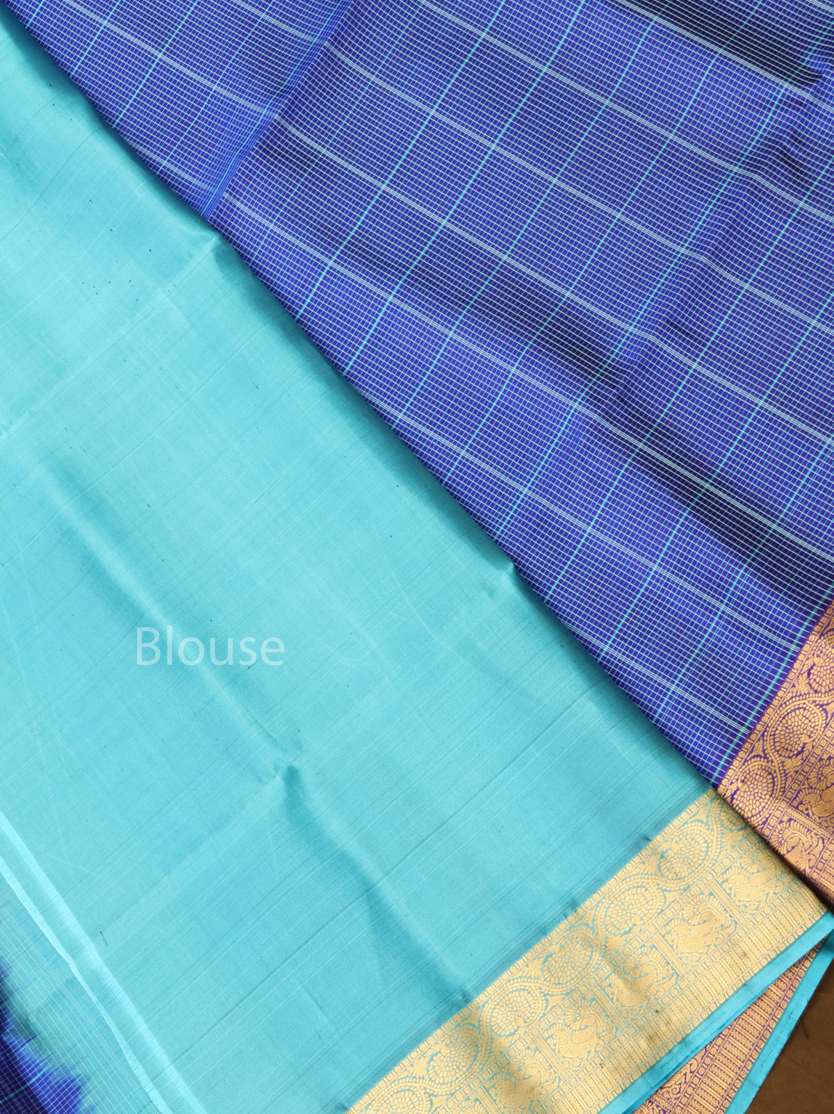 Blue Pure Soft Silk Saree