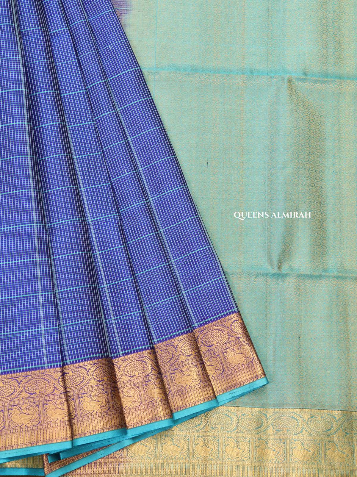 Blue Pure Soft Silk Saree