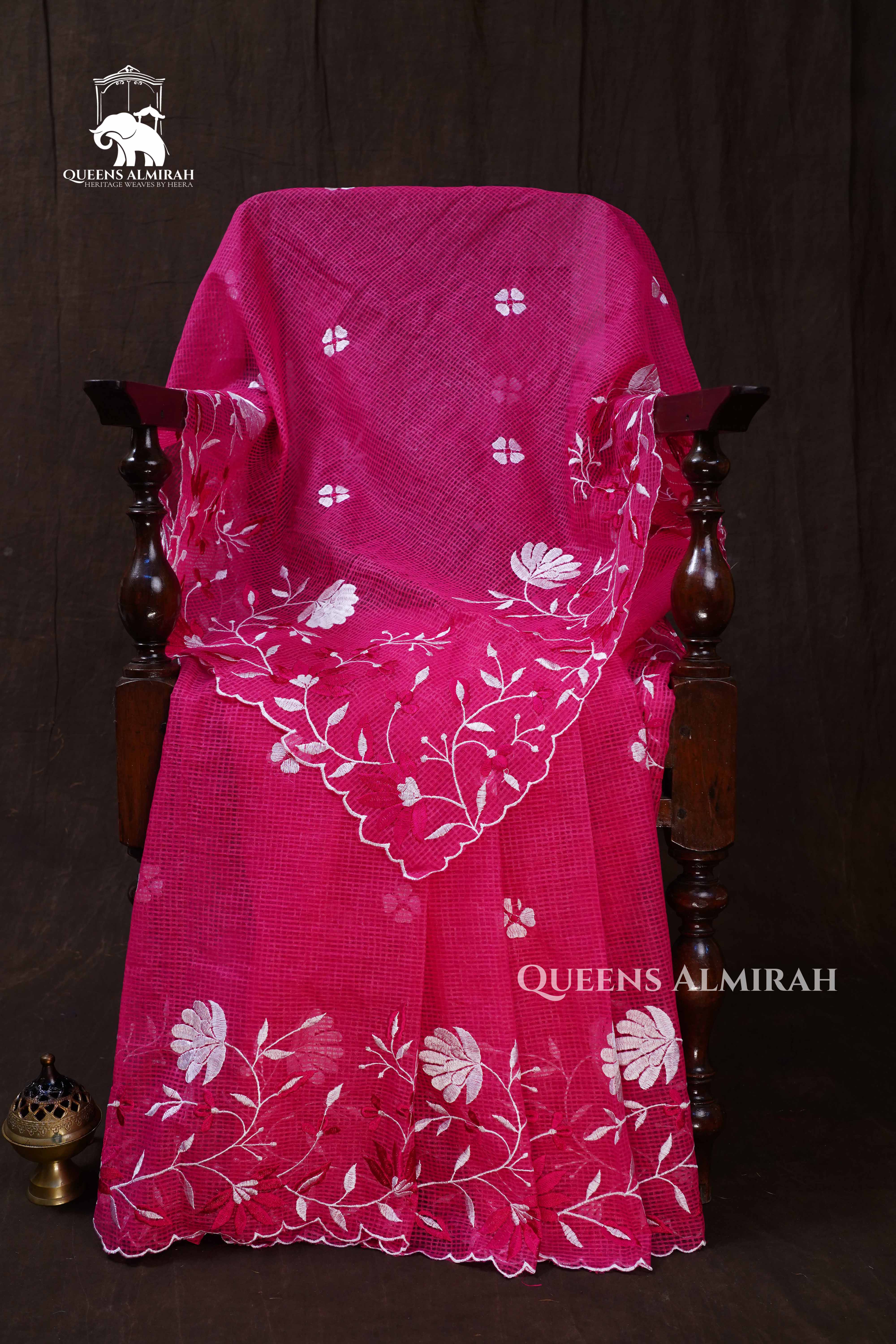 Pink Semi Kota Silk Cotton Saree