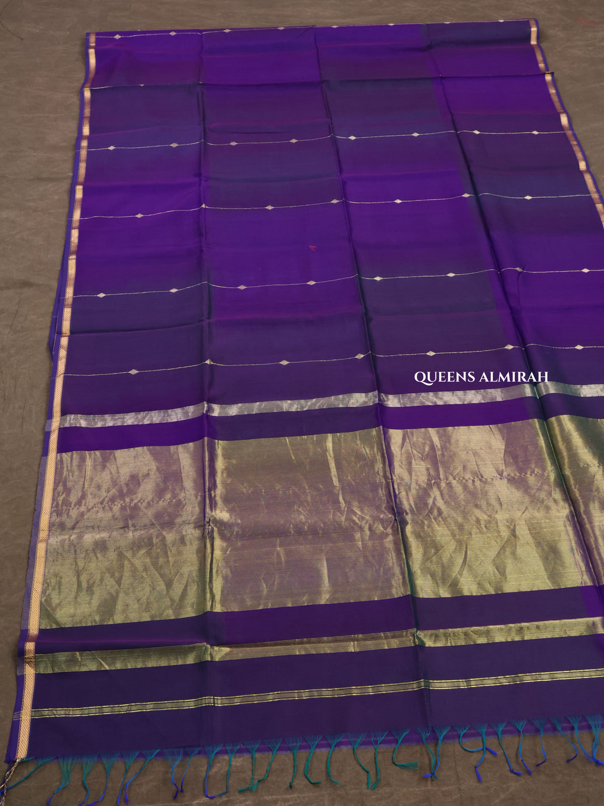 Purple Maheshwari Silk Cotton Saree