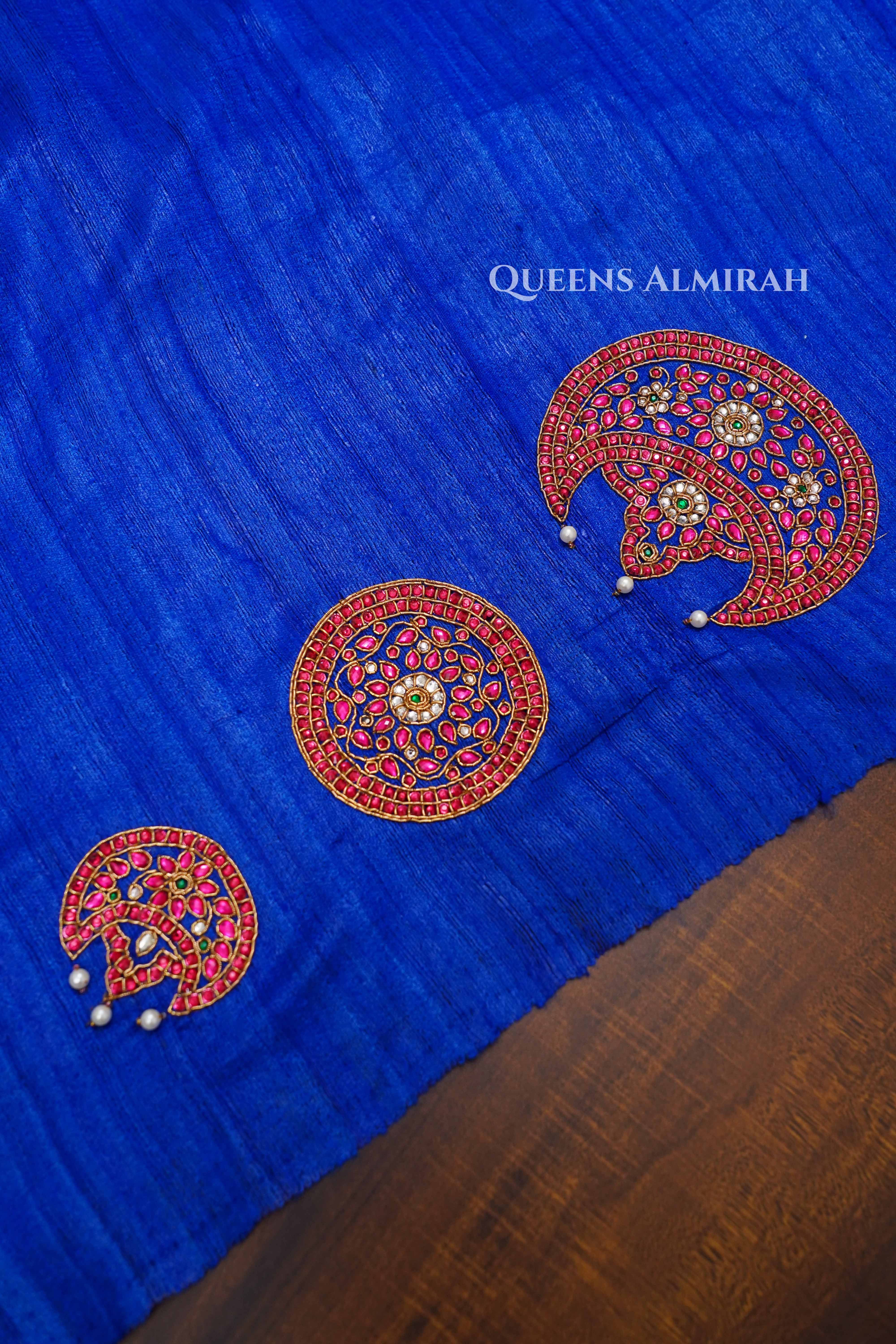 Chandran Suriyan  Designer Pure Tussar Silk Saree