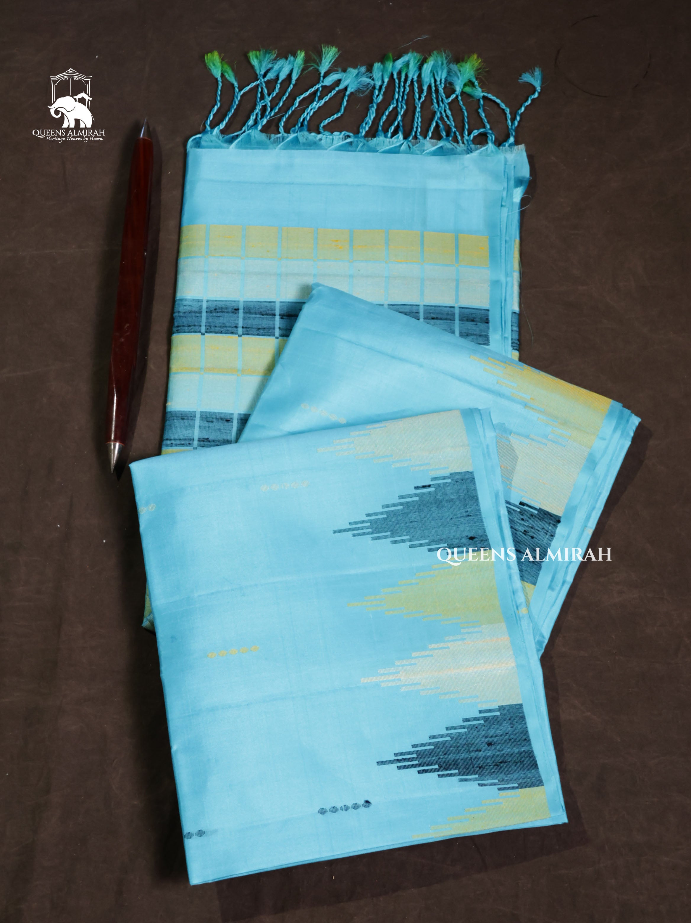 Blue Pure Soft Silk Saree