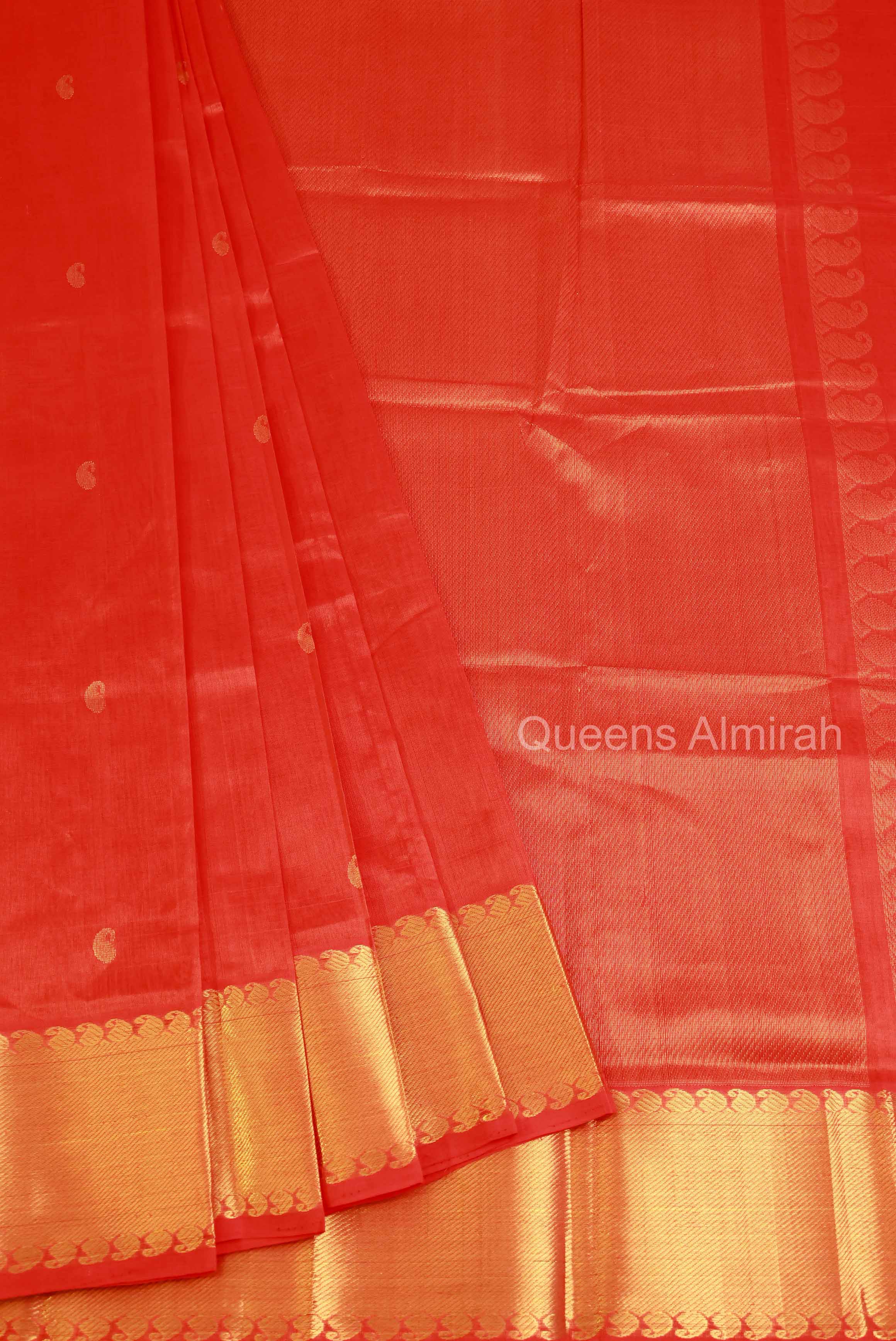 Chilly Red Pure Silk Cotton Saree