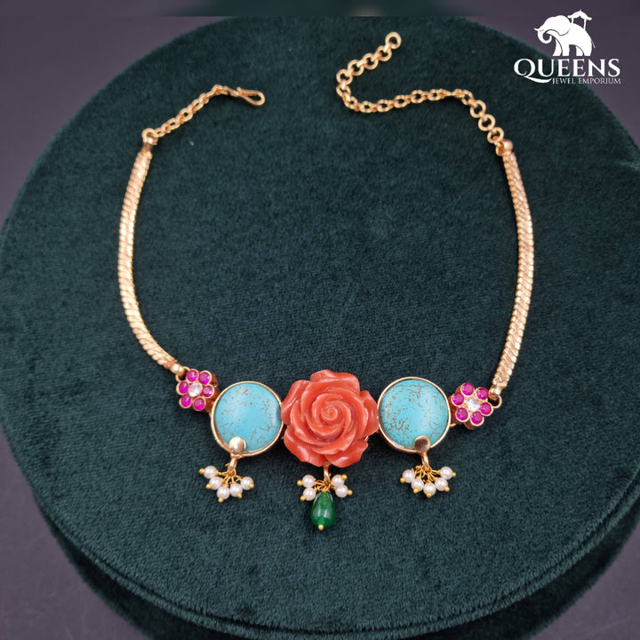 NALINA CORAL CHOKER - Queens Jewel Emporium