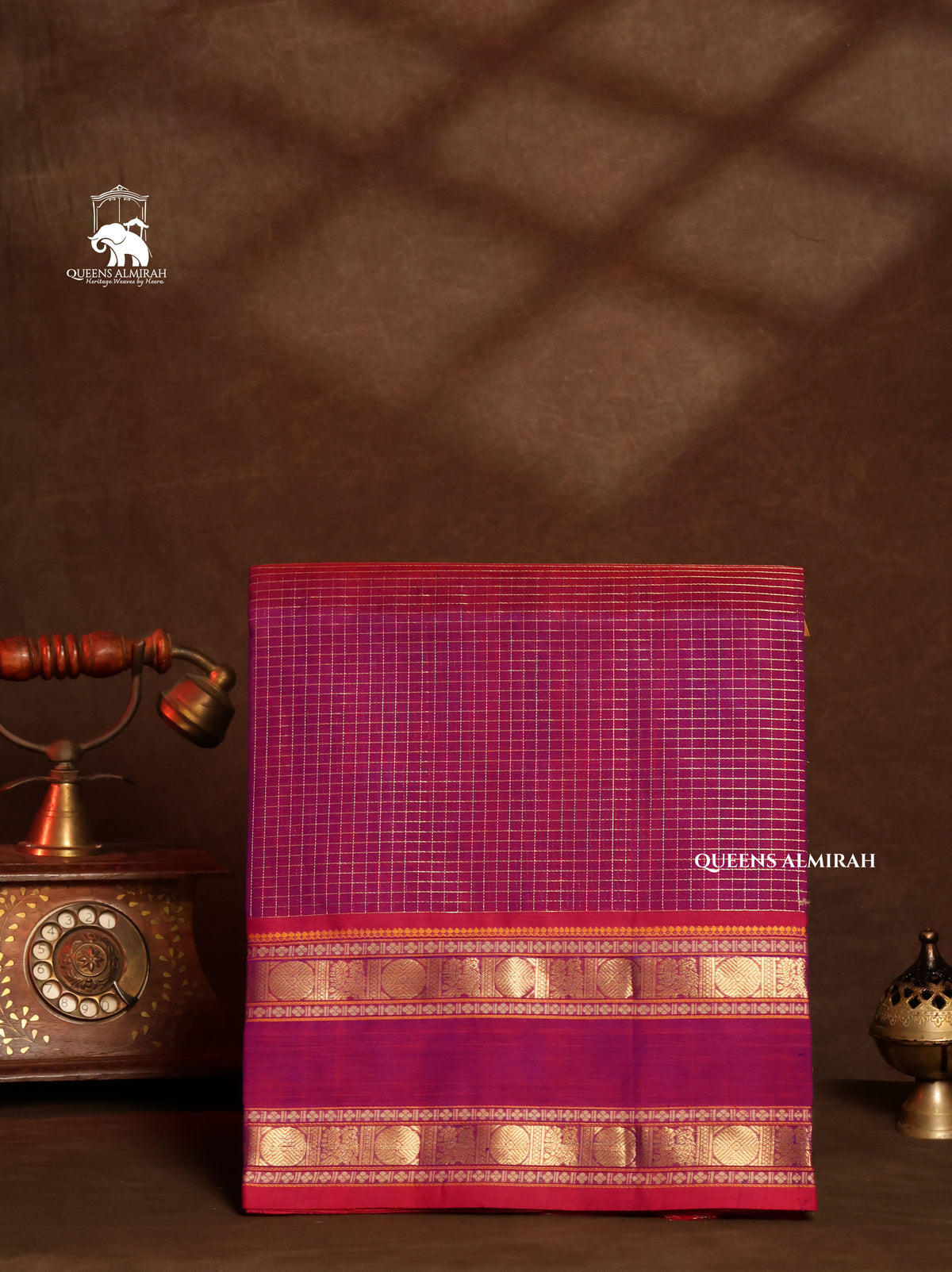 Purple Chettinad Silk Cotton Saree
