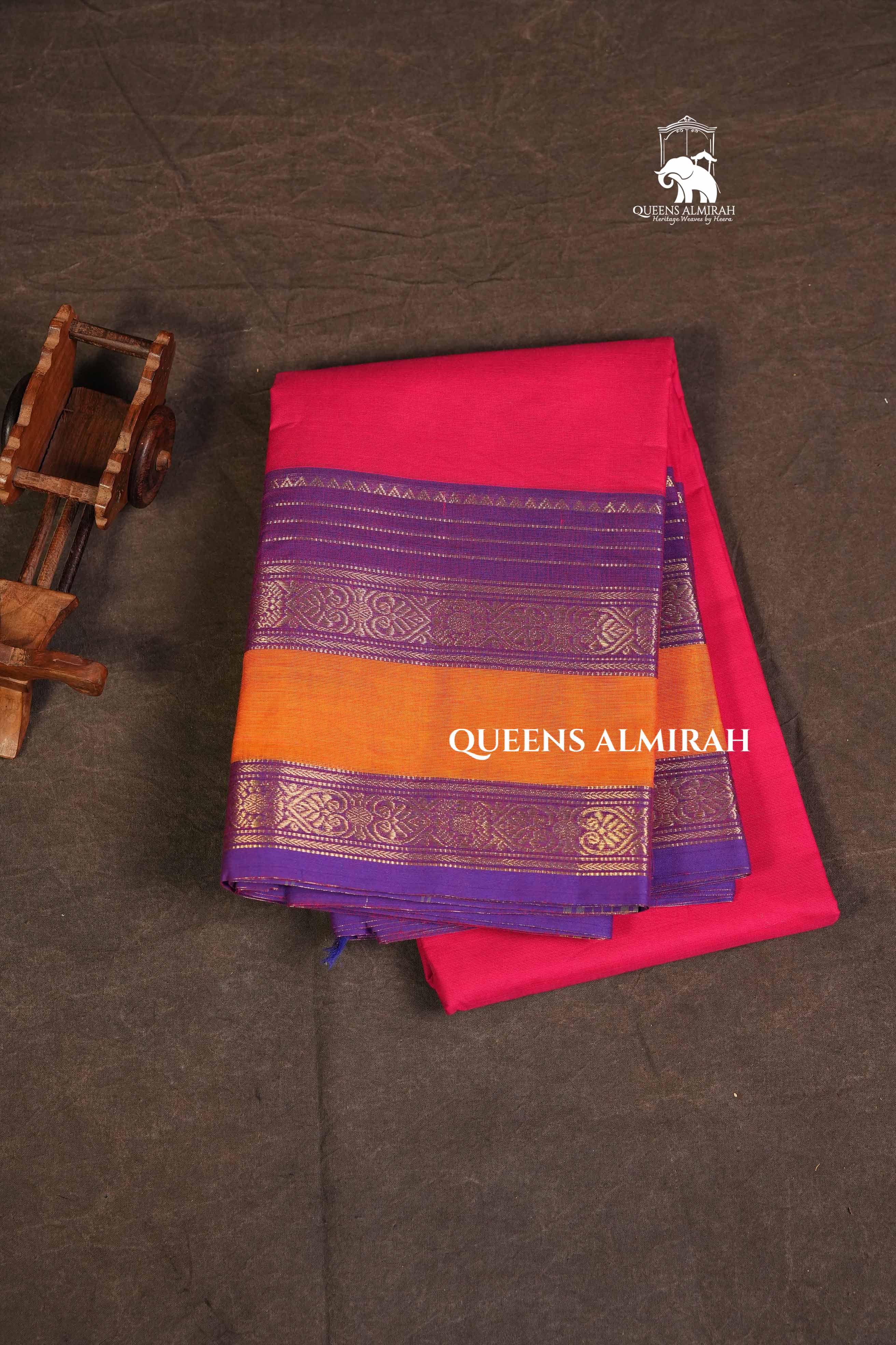 Rani Pink Kanchi Cotton Saree