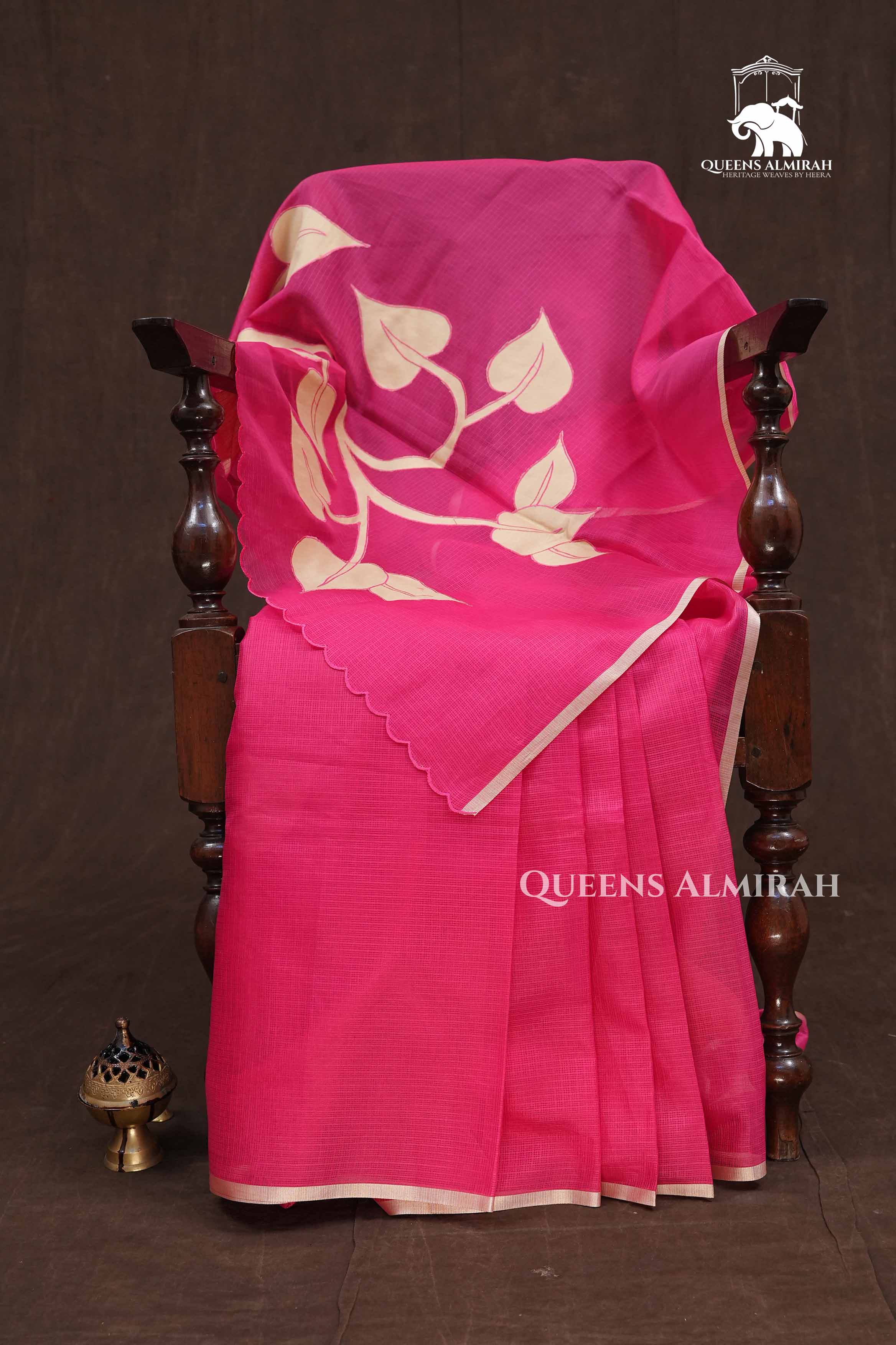 Pink Semi Kota Silk Cotton Saree