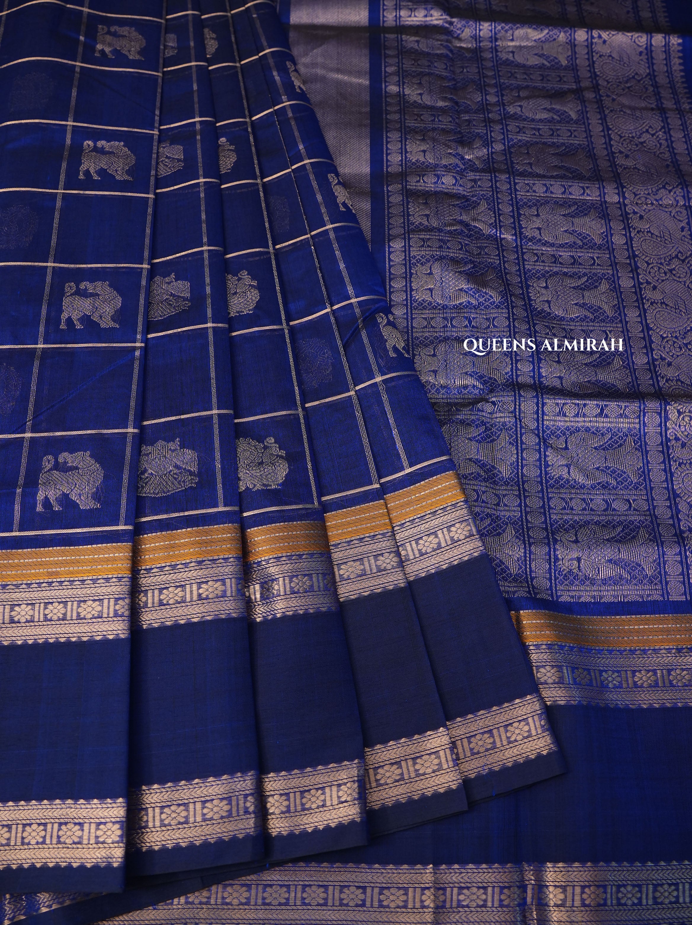 Violet Chettinad Silk Cotton Saree