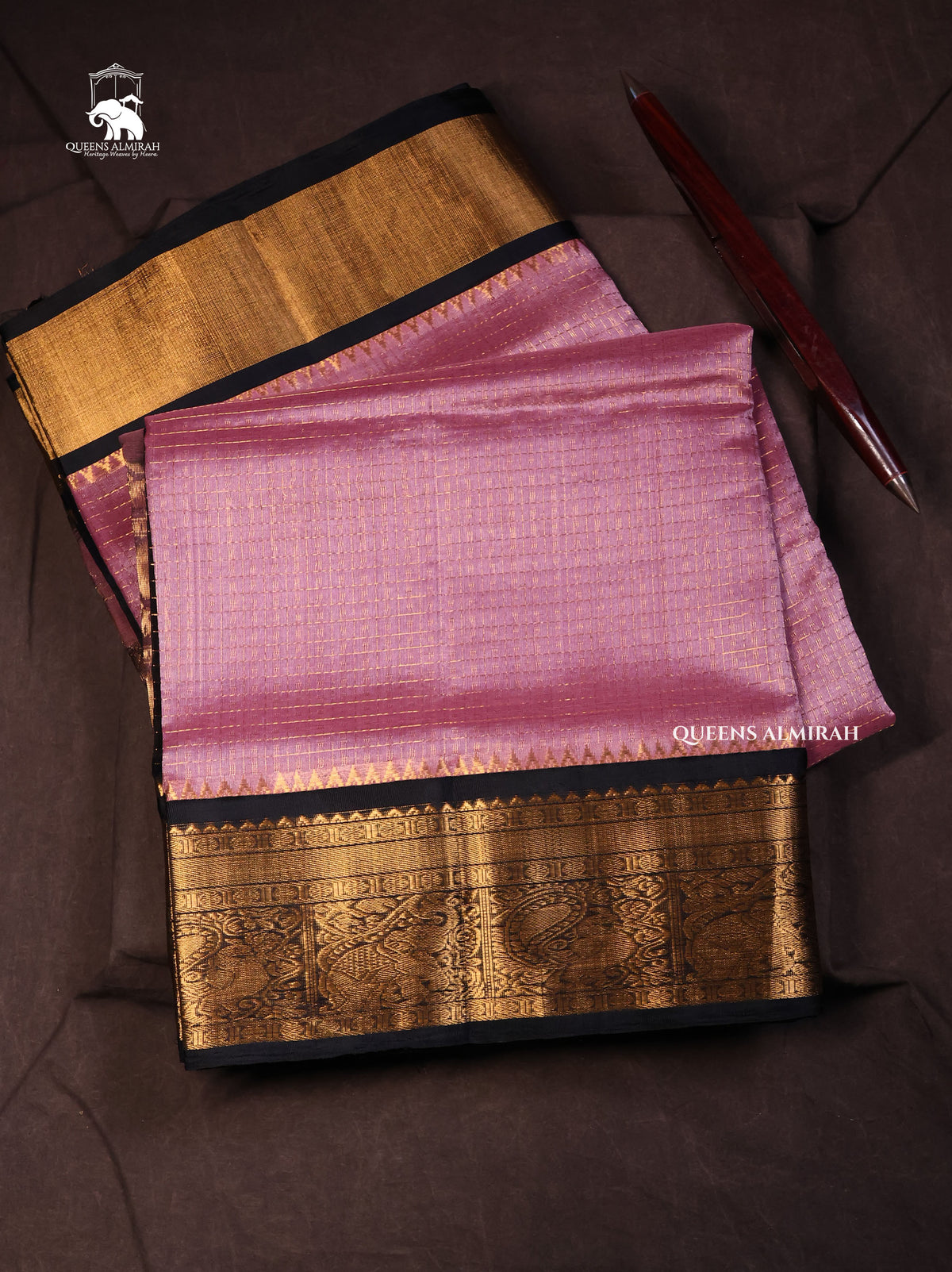 Onion Pink  Pure Silk Cotton Saree