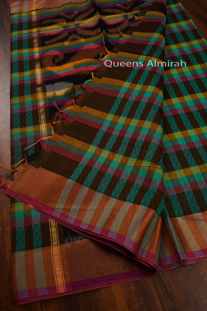 MULTI COLOR PURE SILK COTTON - Queens Jewel Emporium
