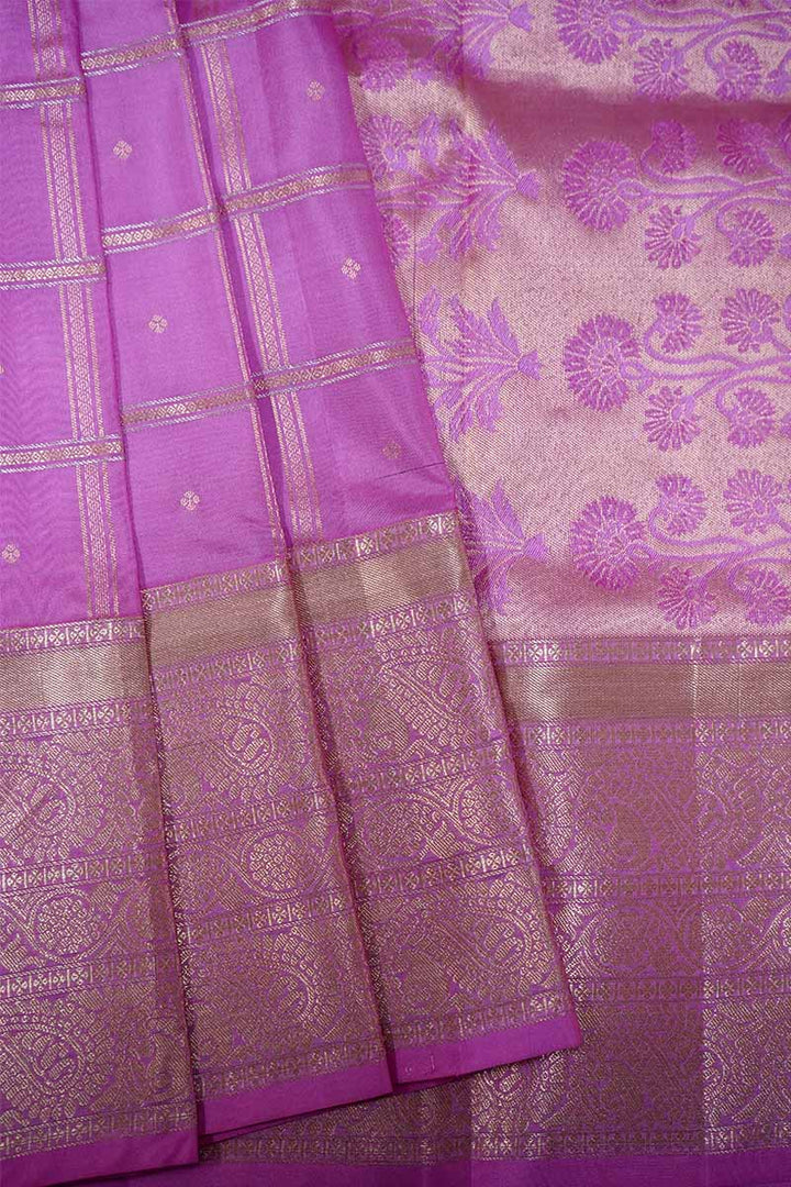 ROSE MILK PINK WITH WOVEN BORDER SOFT SILK SAREE - Queens Jewel Emporium