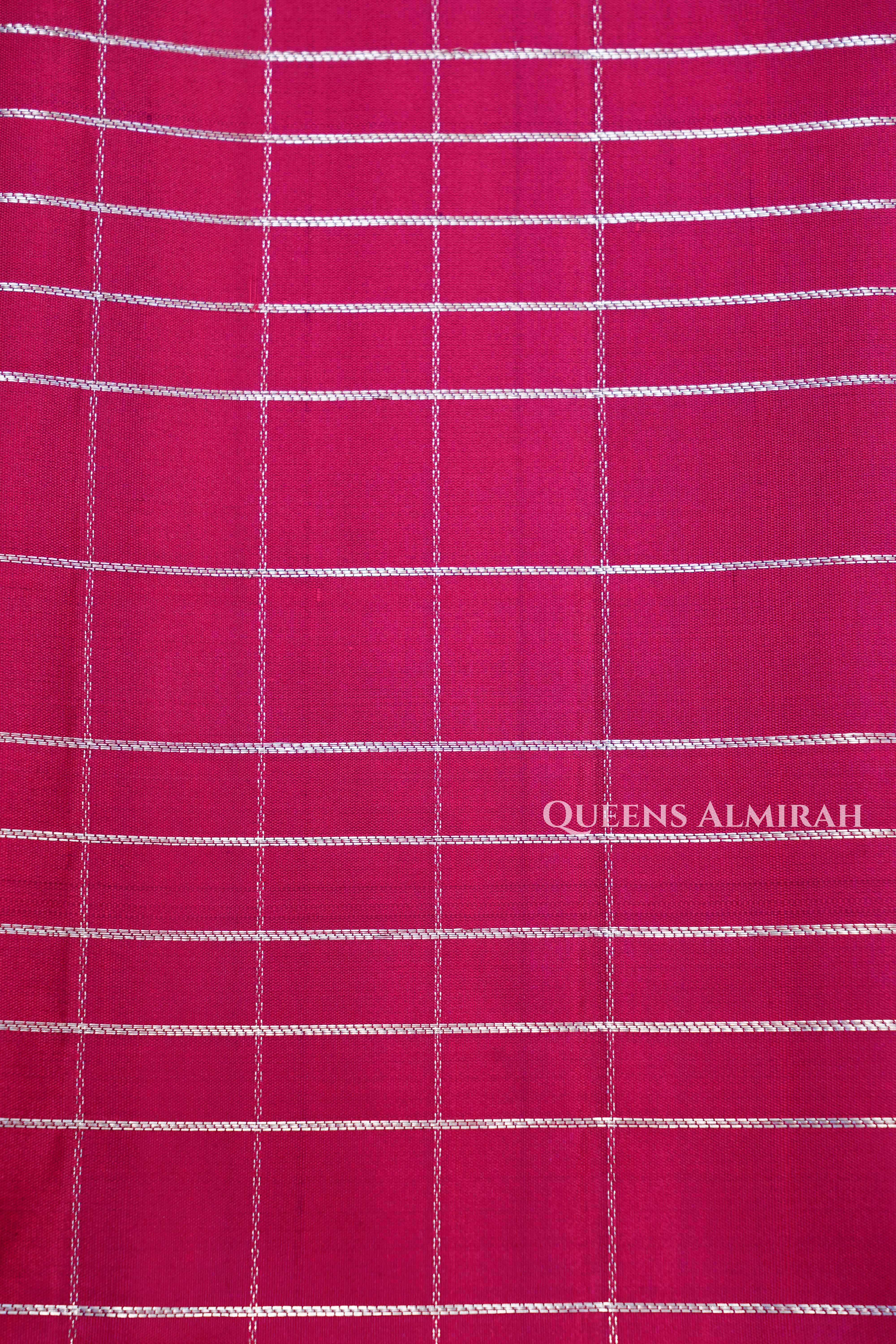 Dragon Fruit Pink Pure Soft Silk Saree