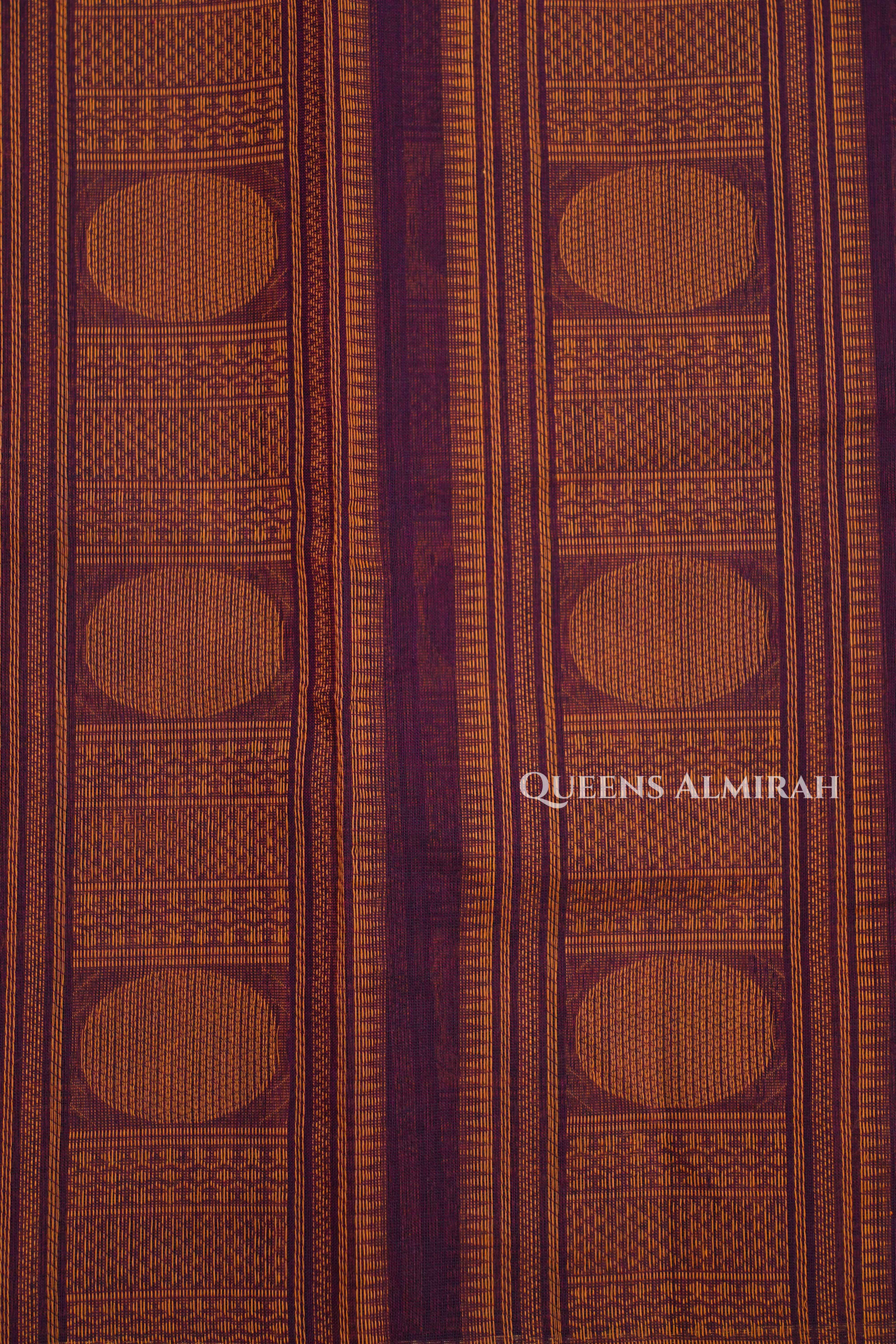 Cocoa Bean Chettinad Cotton Saree