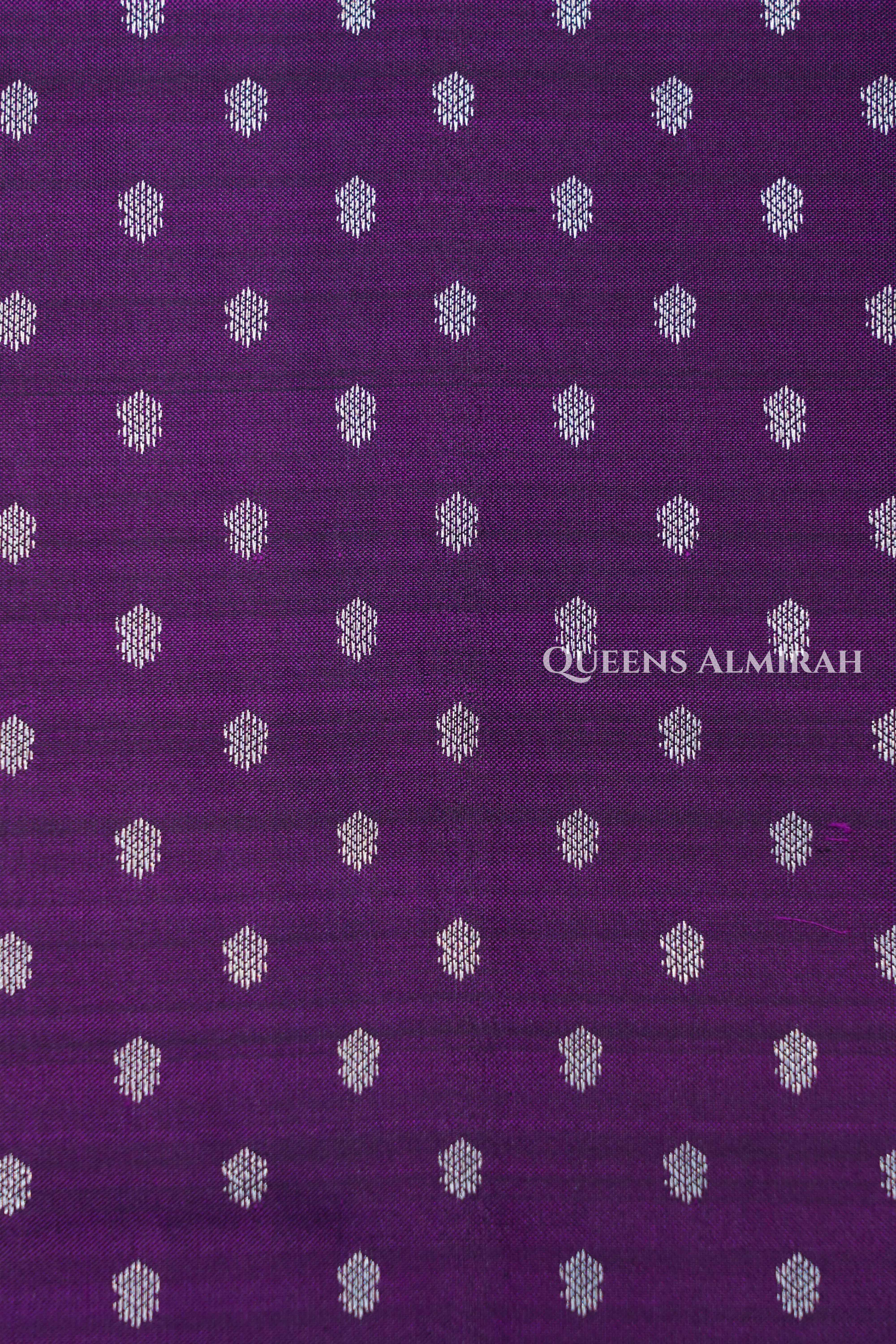 Purple Pure kanchivaram Silk Saree