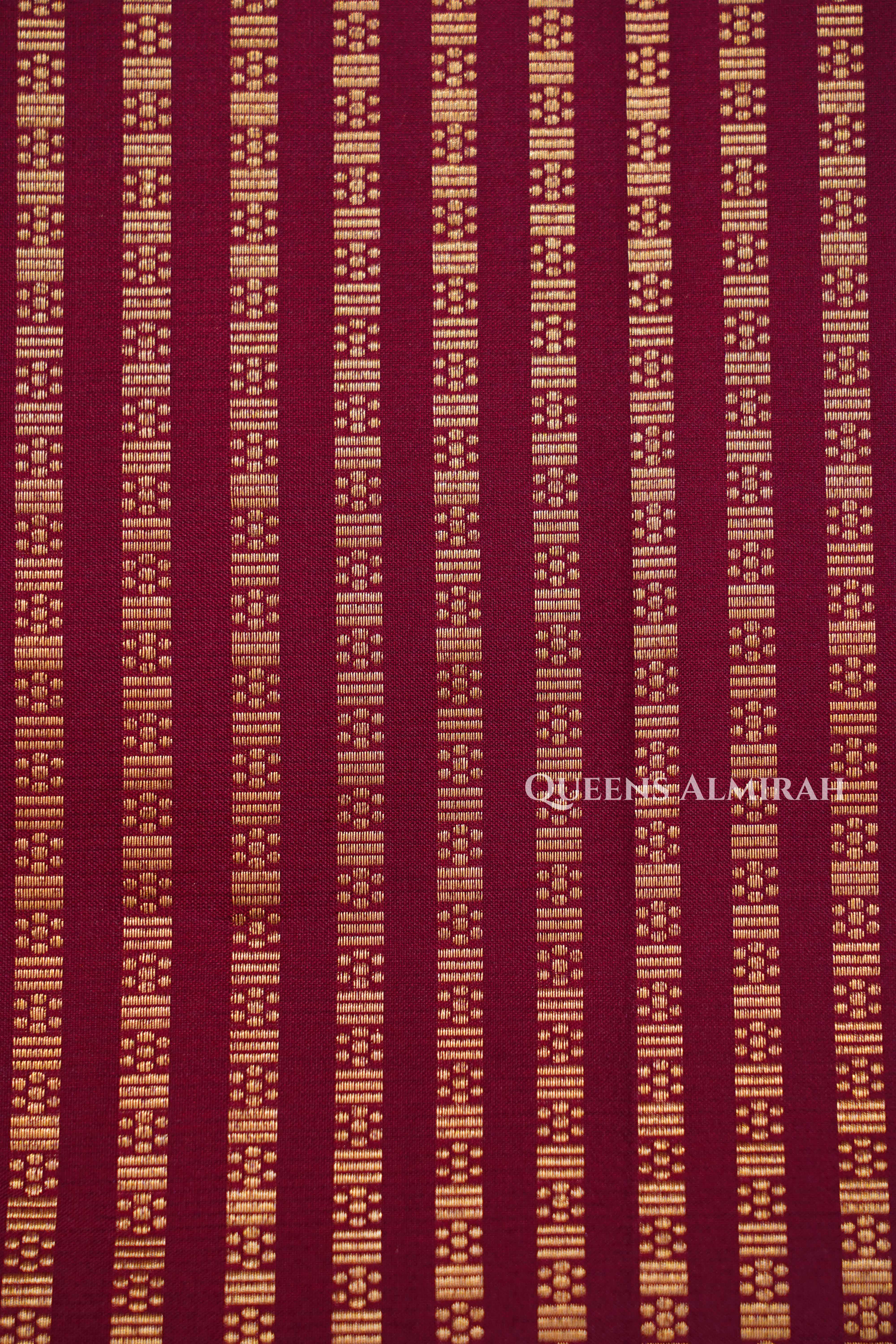 Maroon Pure Kanchivaram Silk Saree