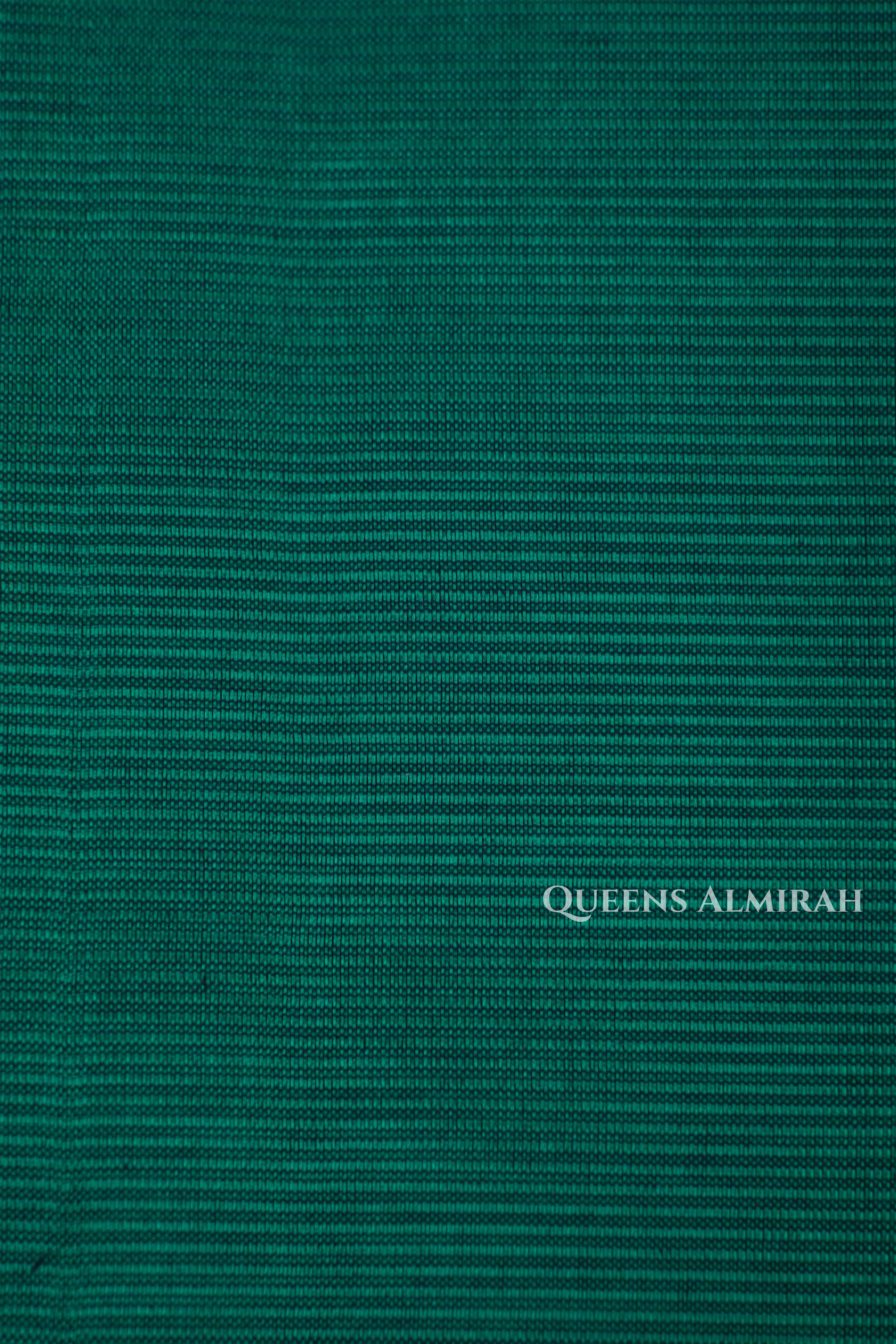 Dark Green Mangalgiri Saree