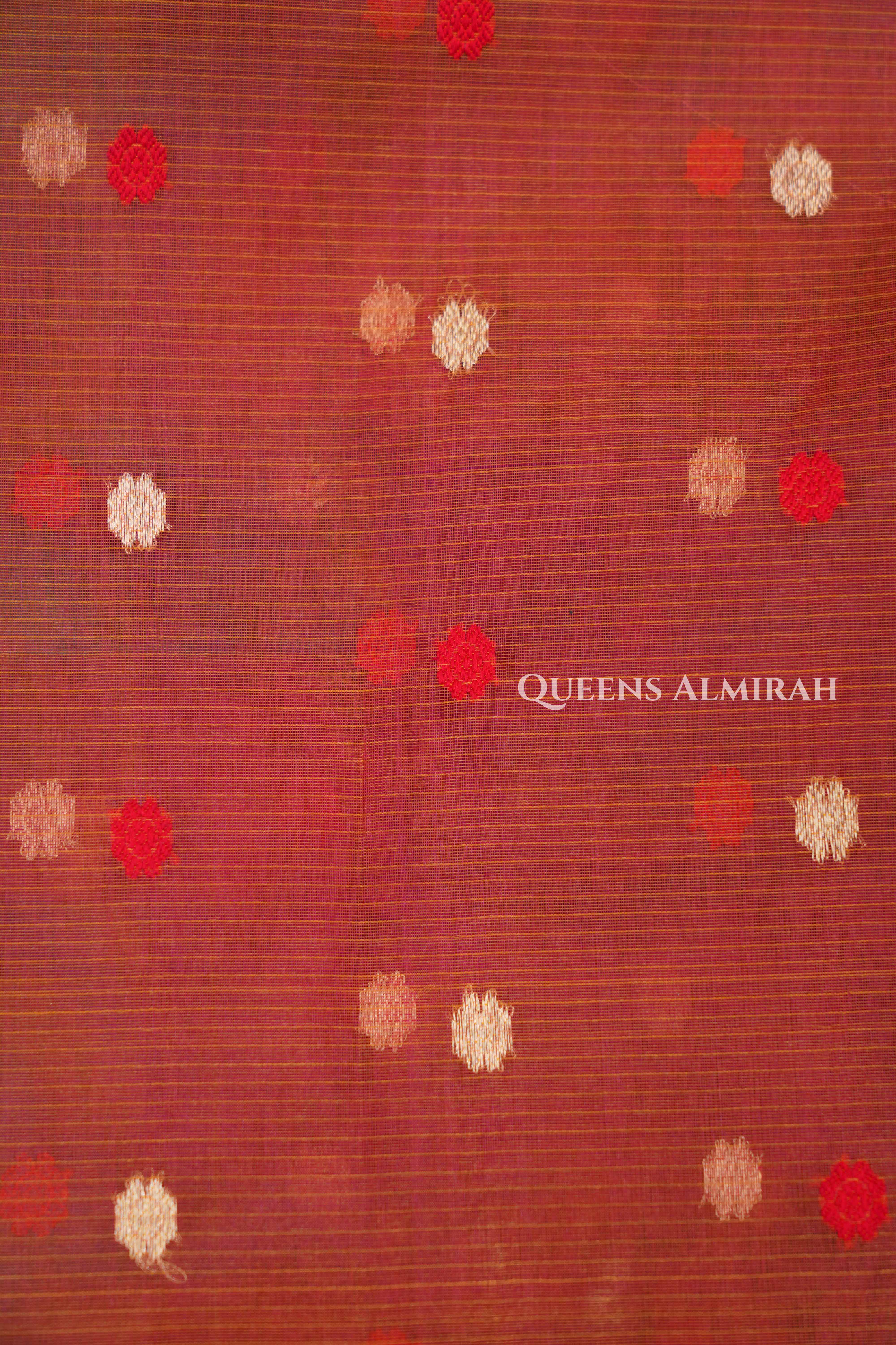 Multi Color -Traditional Chanderi Katan Silk Handloom Saree