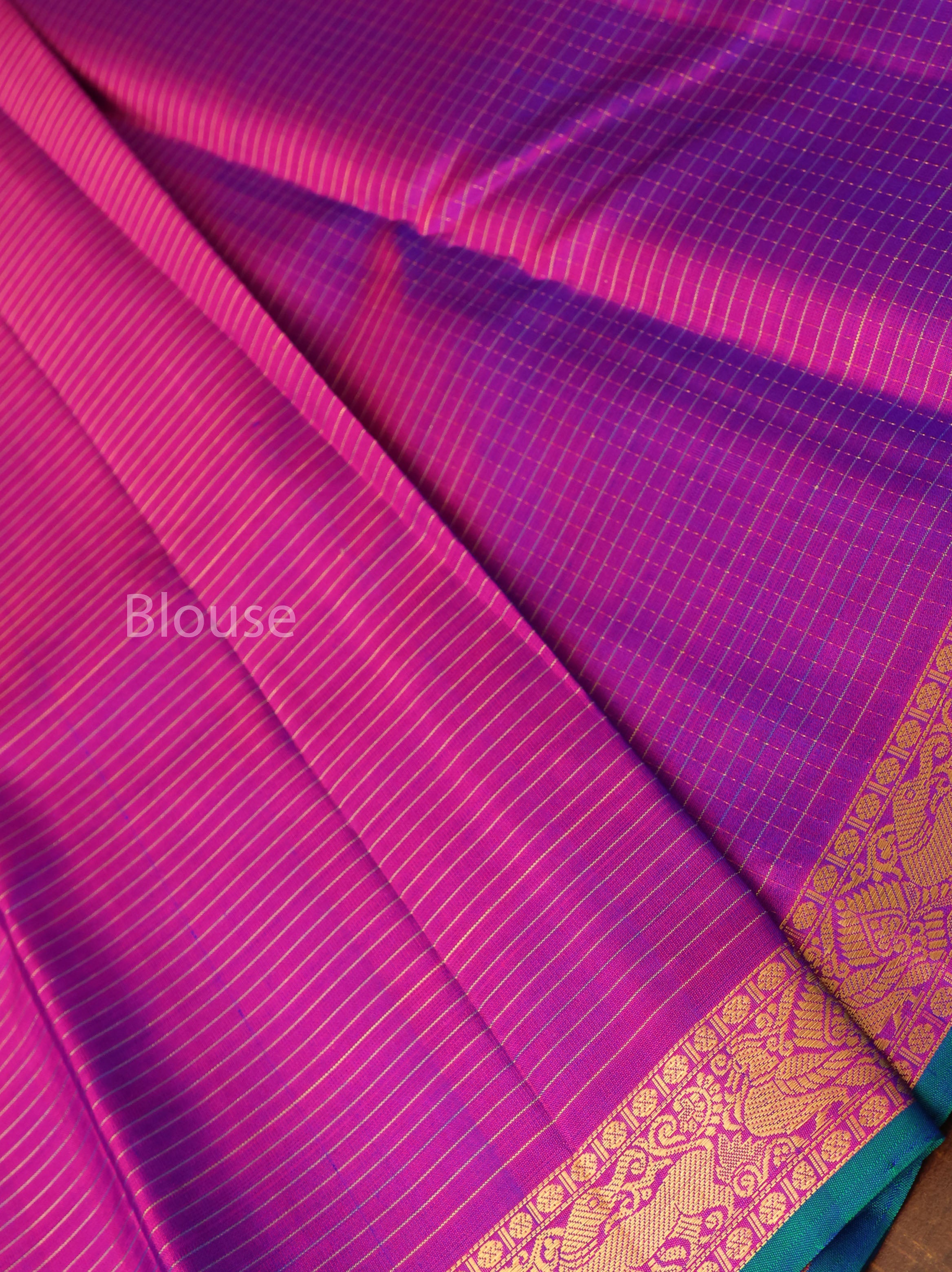 Purple  Pure Kanchivaram Silk Saree