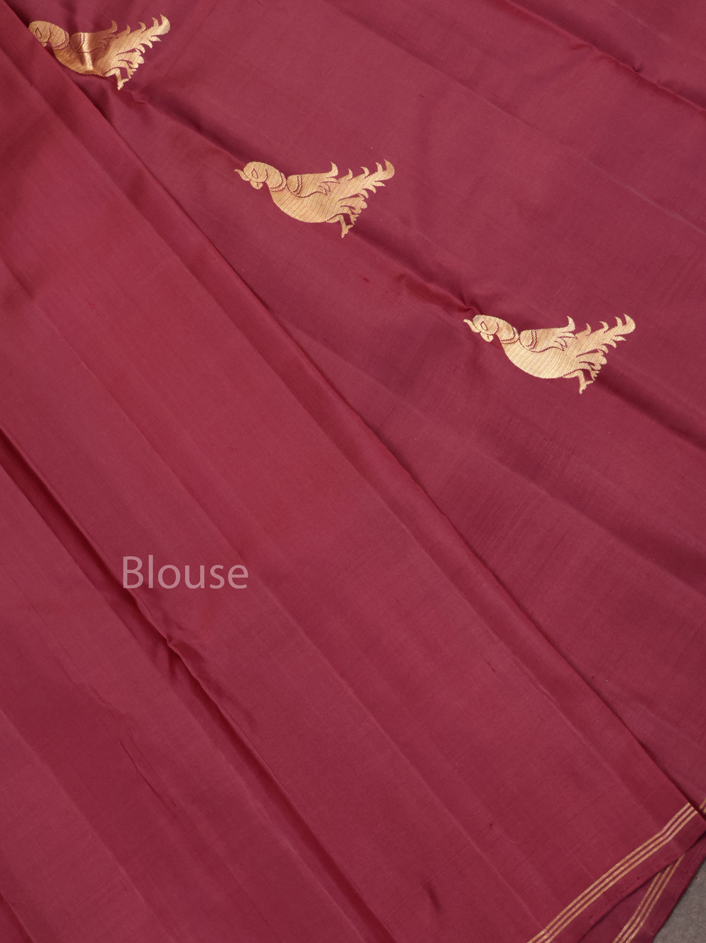 Cocoa Bean Brown Pure Kanchivaram Silk Saree