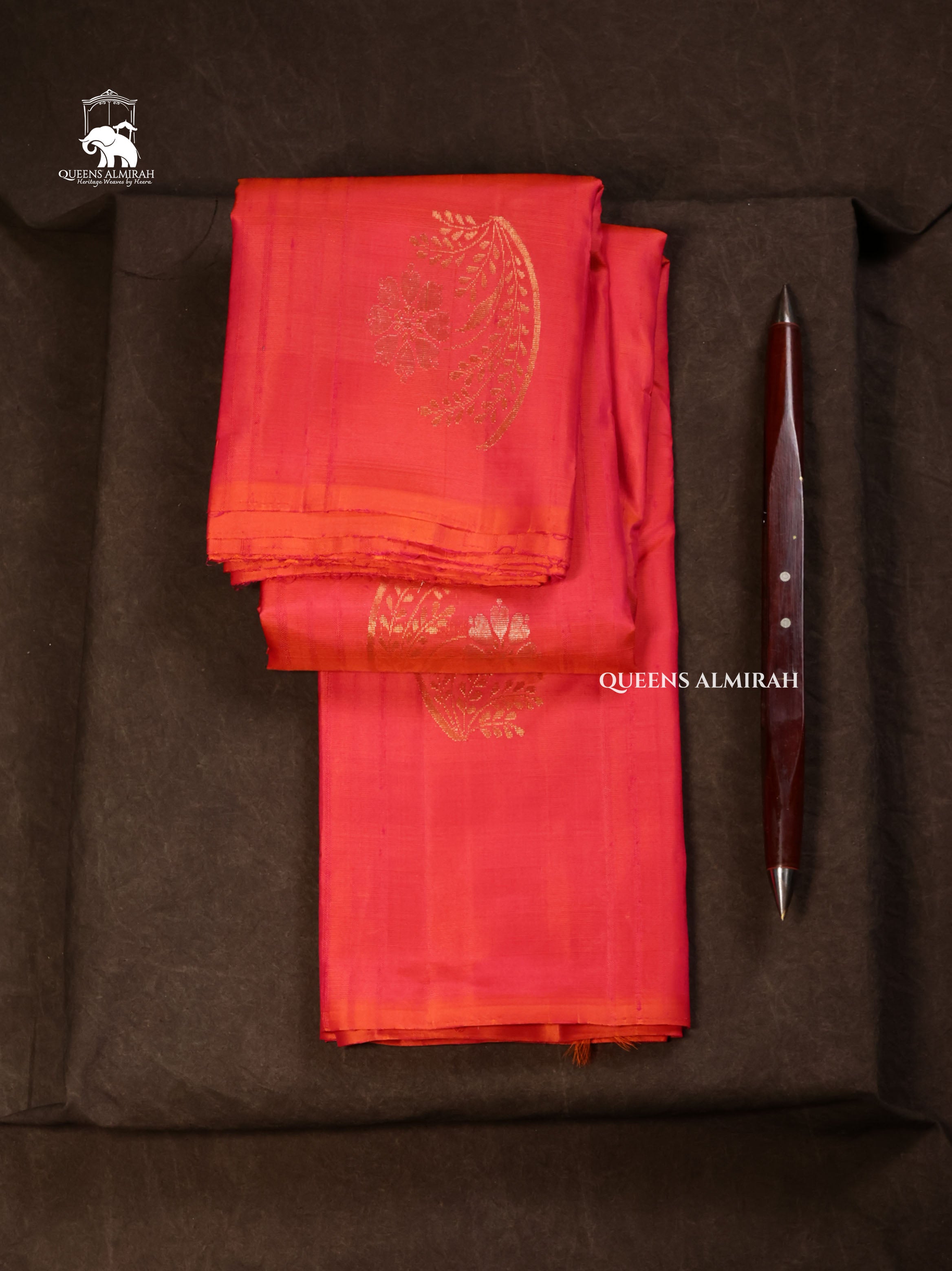 Pink Pure Kanchivaram Raw Silk Saree