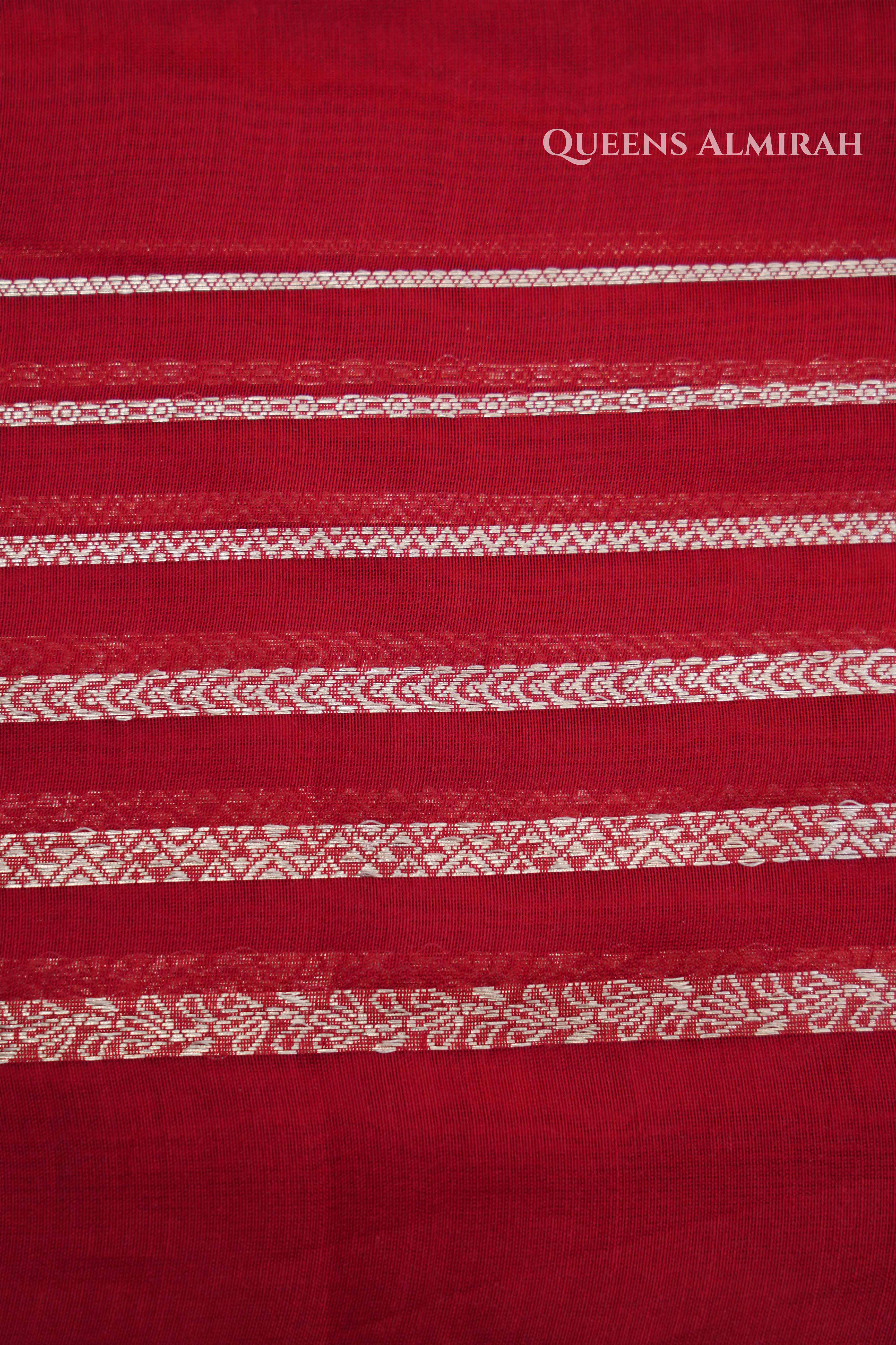 Maroon Chanderi Silk Cotton Saree
