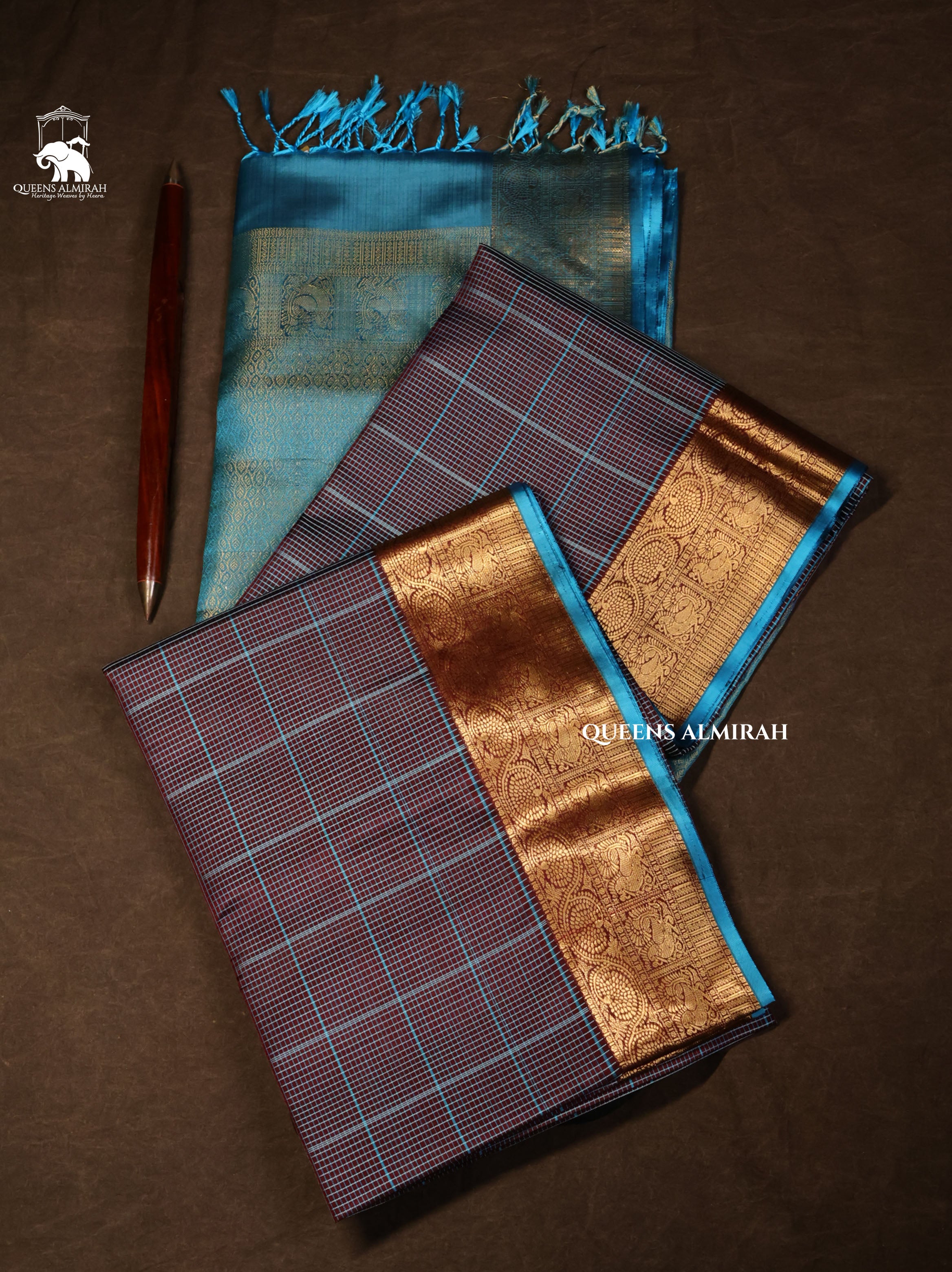 Grey Pure Soft Silk Saree