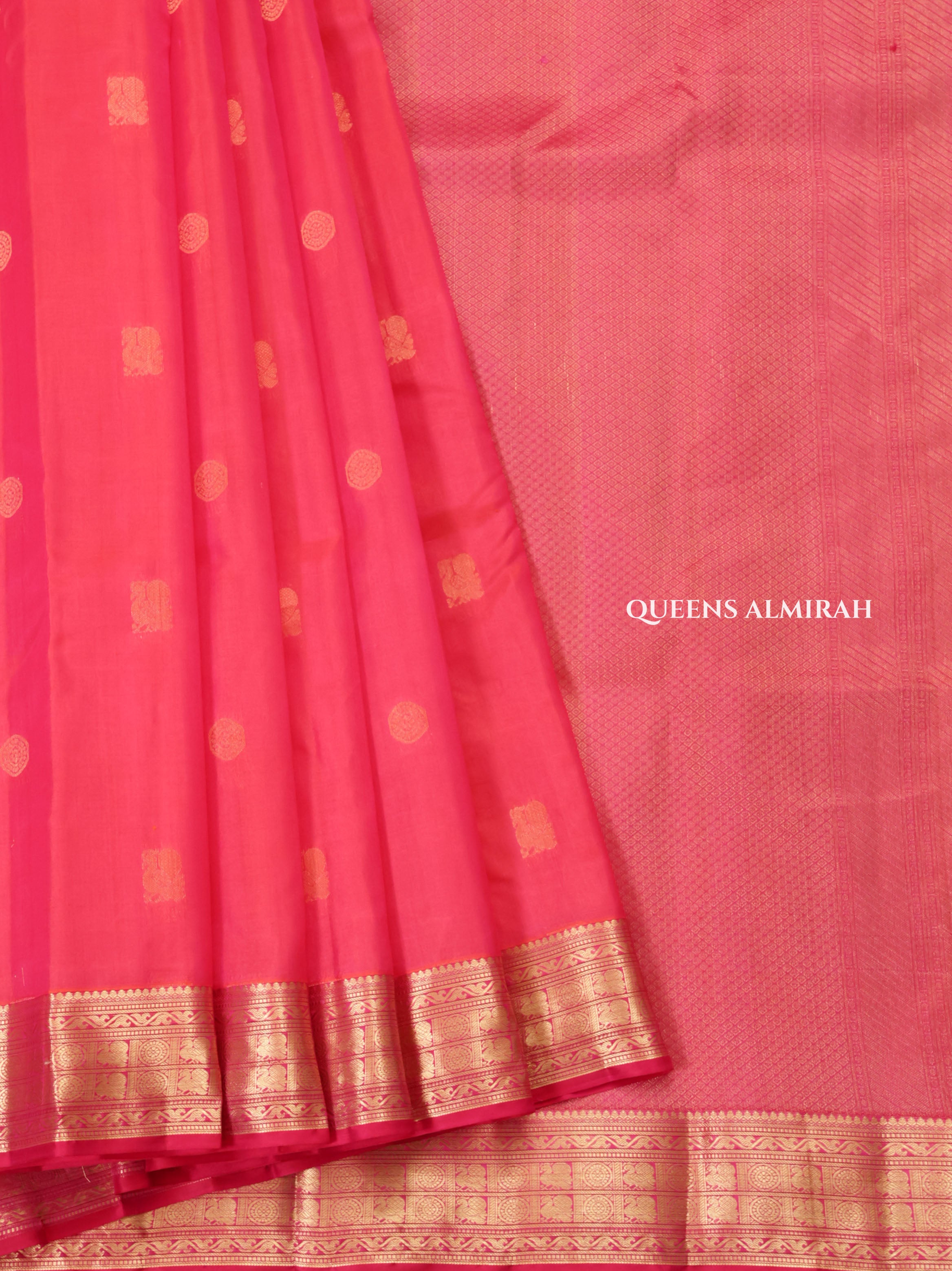 Pink Pure Kanchivaram Silk Saree