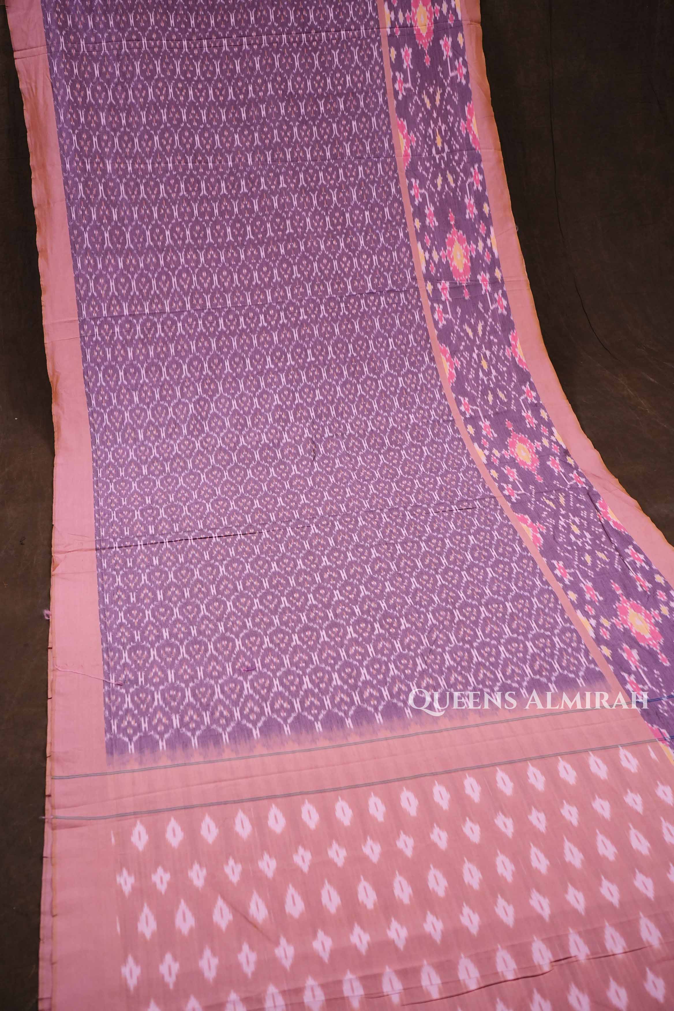 Mauve Budget Silk Cotton Saree