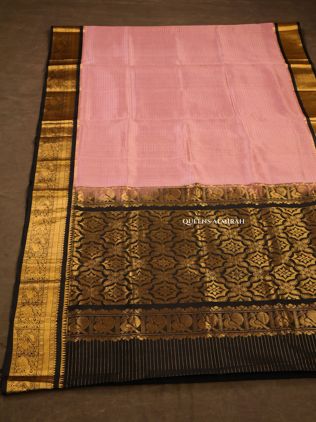 Onion Pink  Pure Silk Cotton Saree