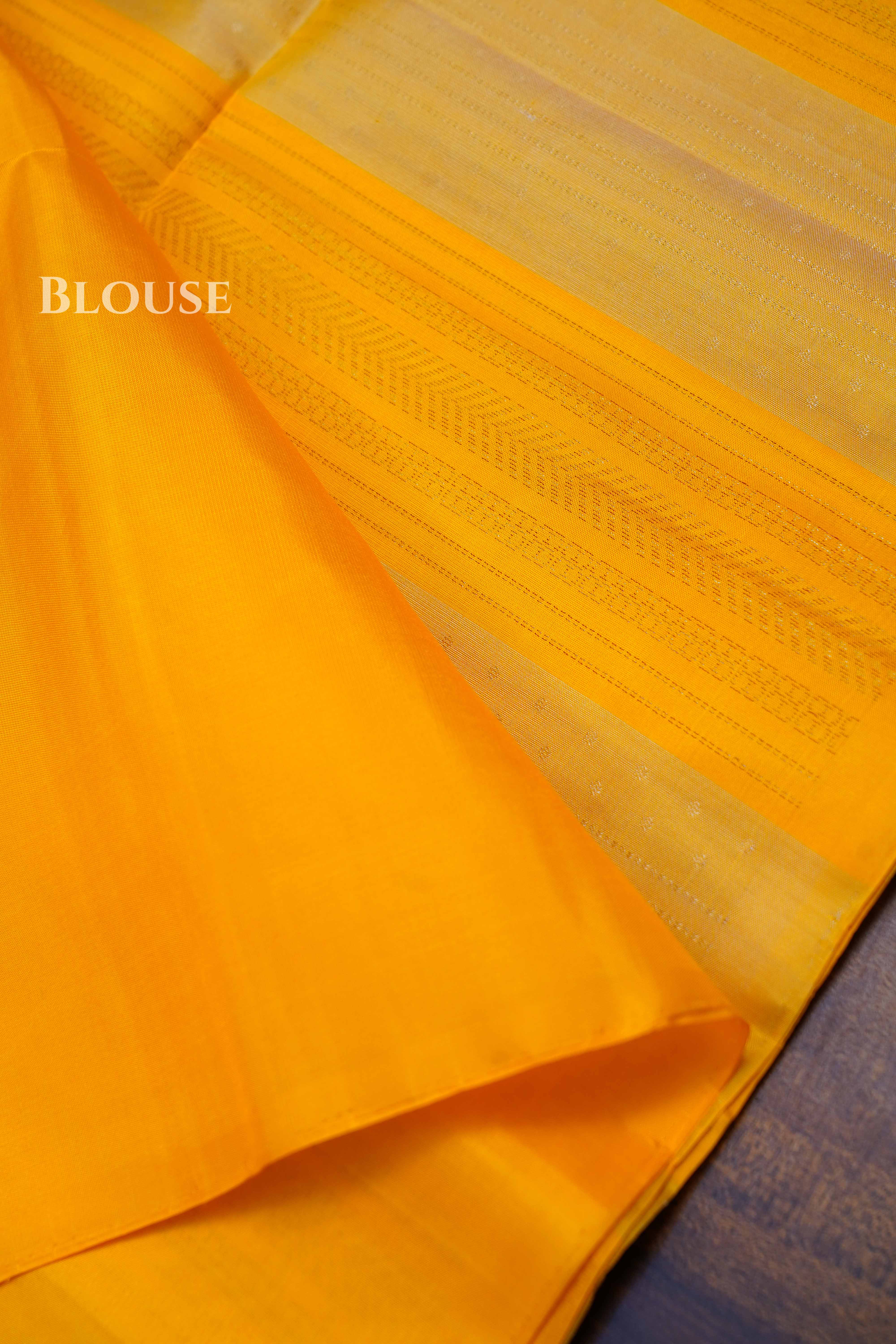 Mango Yellow Pure Soft Silk Saree