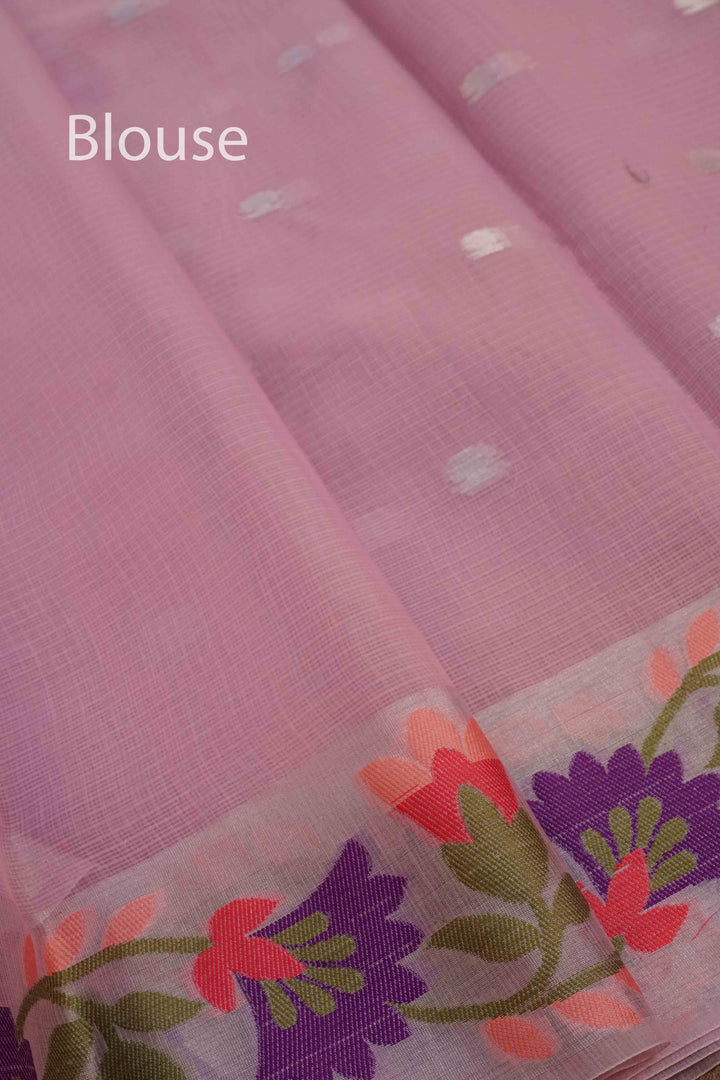TULIP PINK KOTA SILK COTTON - Queens Jewel Emporium