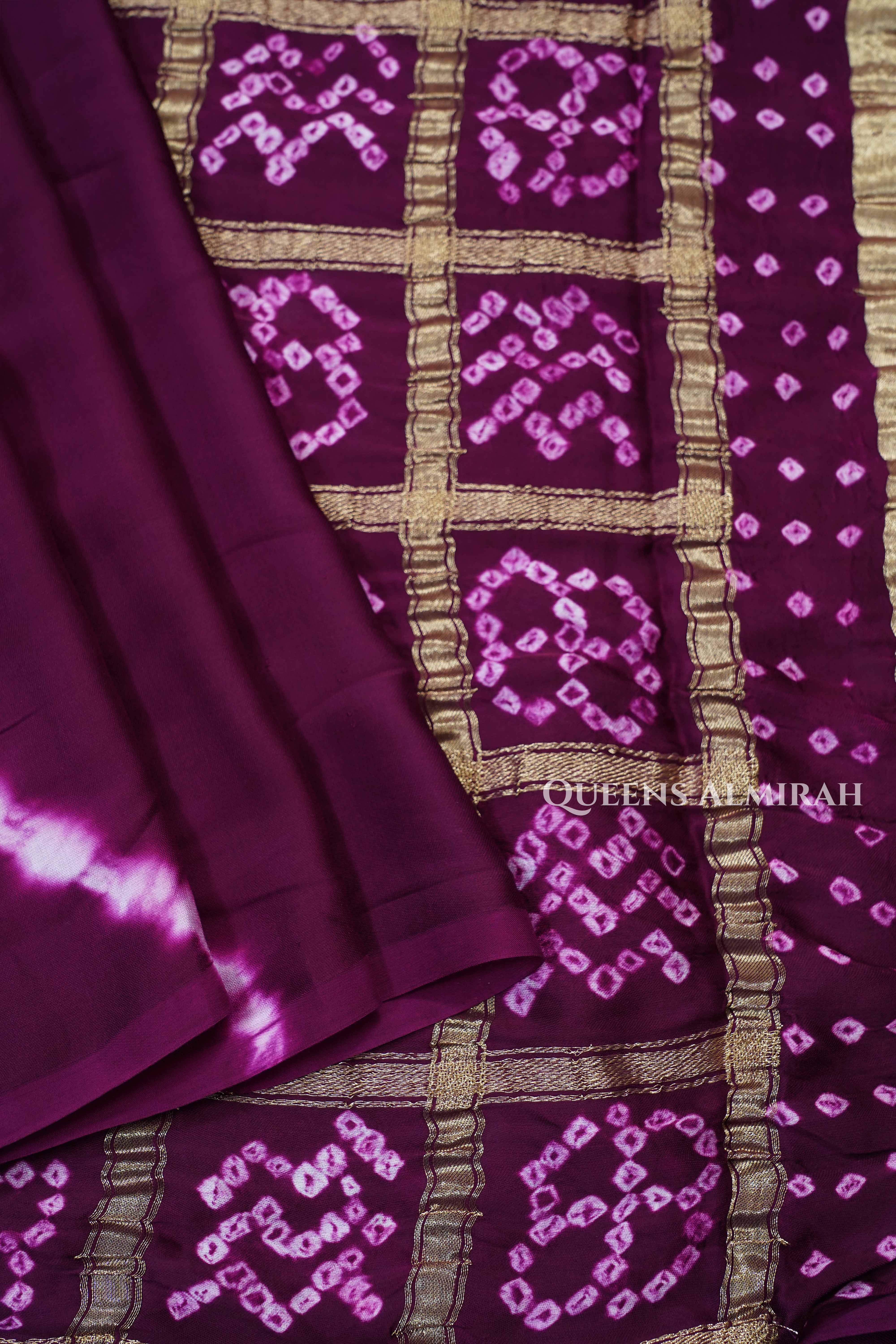 Purple Modal Silk Saree