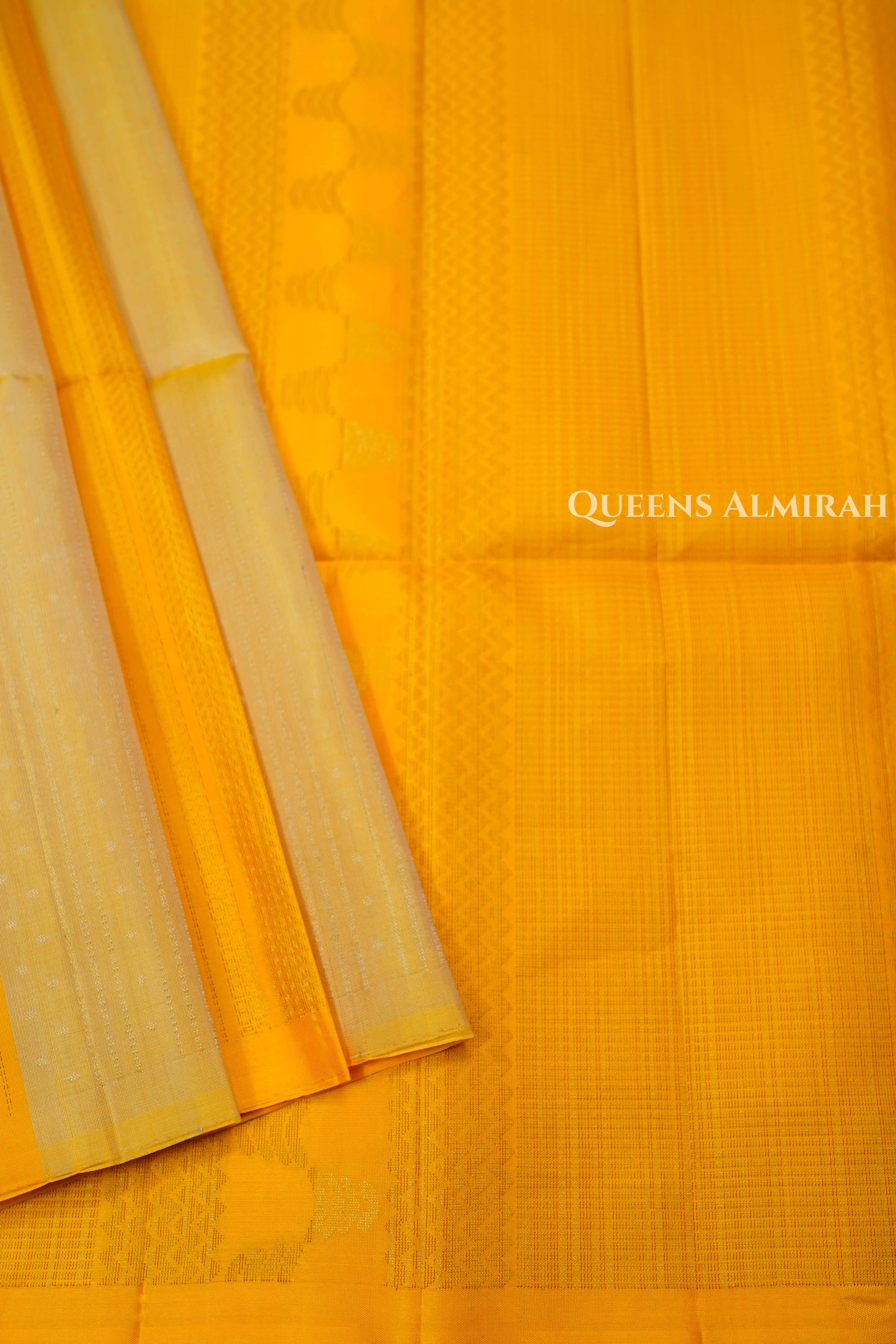 Mango Yellow Pure Soft Silk Saree