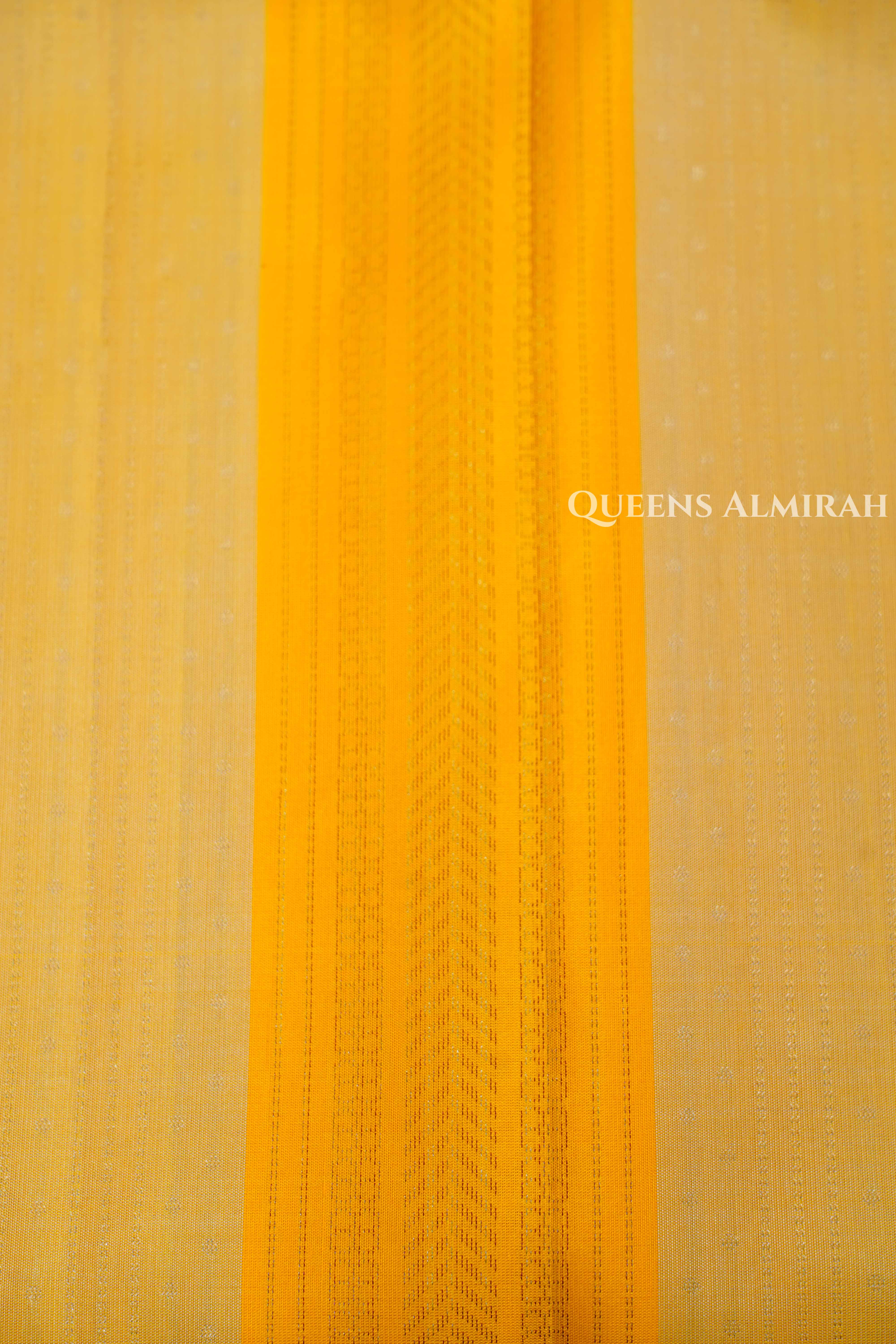 Mango Yellow Pure Soft Silk Saree