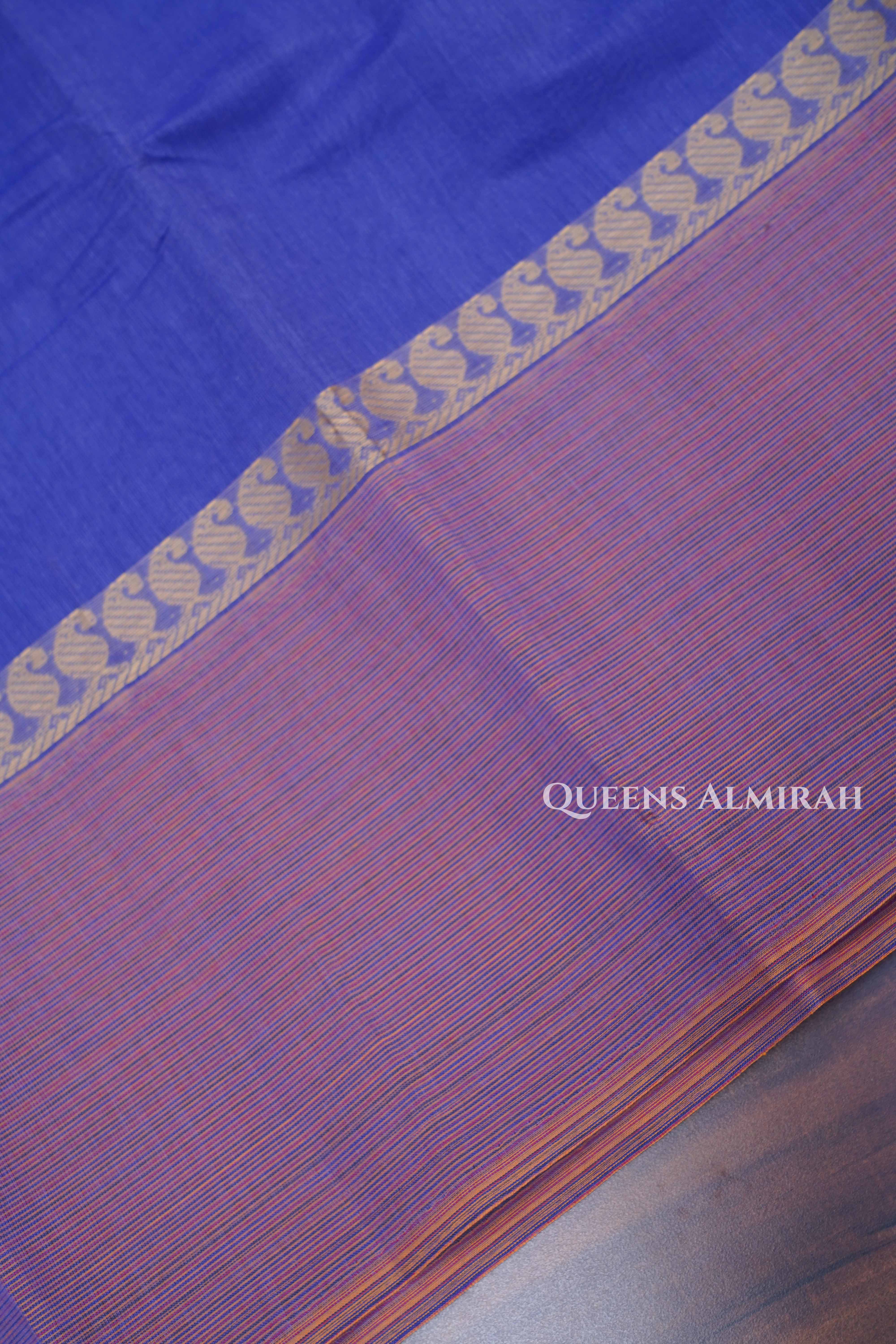 Lavender Chettinad Cotton Saree