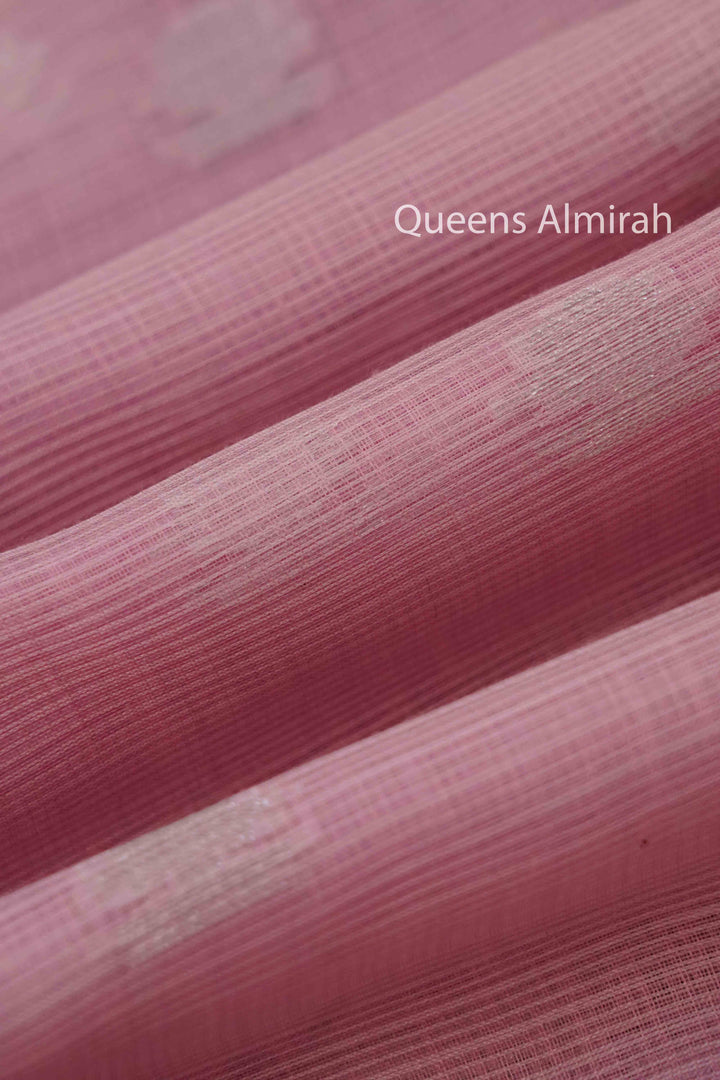 TULIP PINK KOTA SILK COTTON - Queens Jewel Emporium