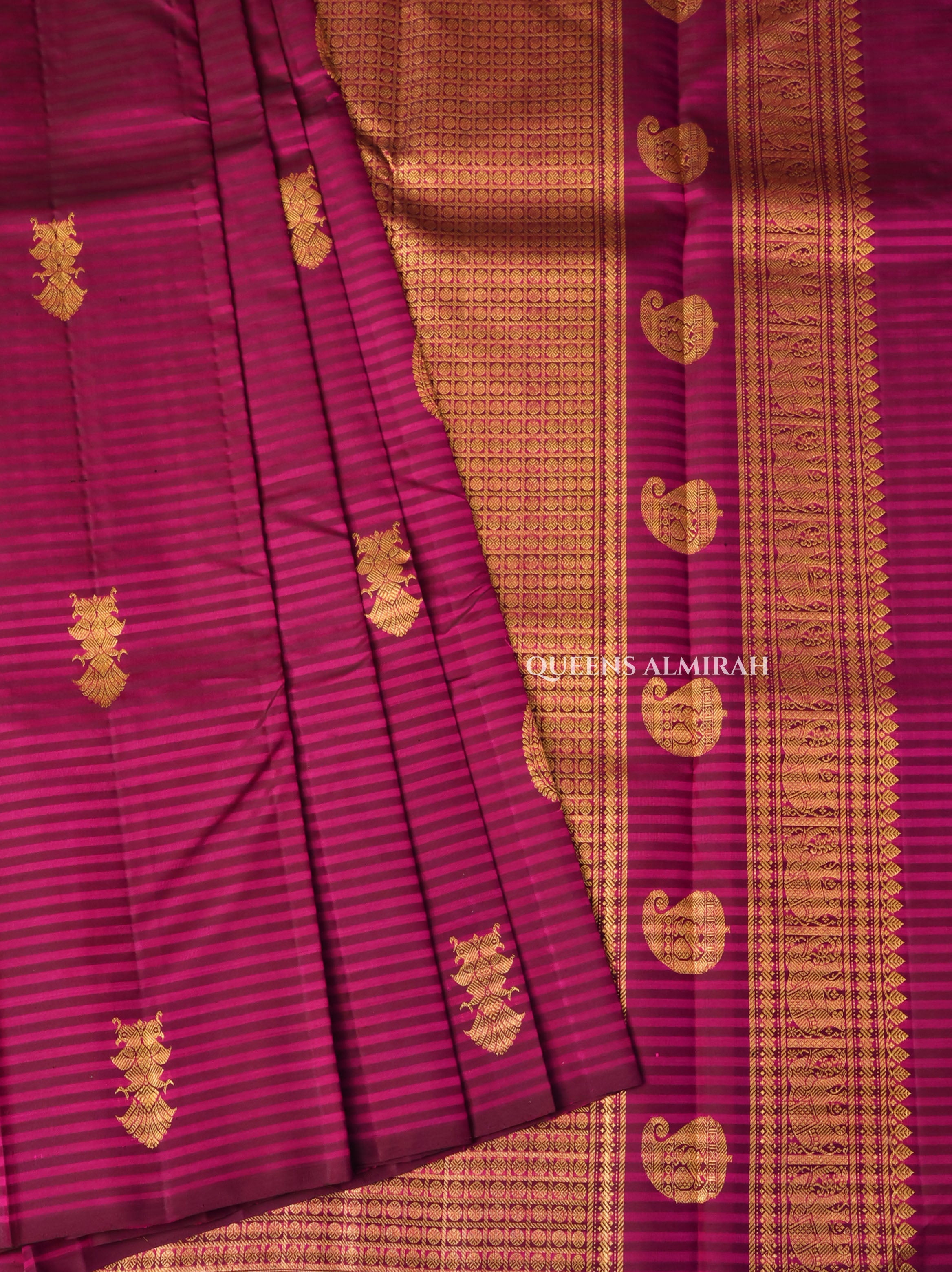 Purple Pure Kanchivaram Silk Saree
