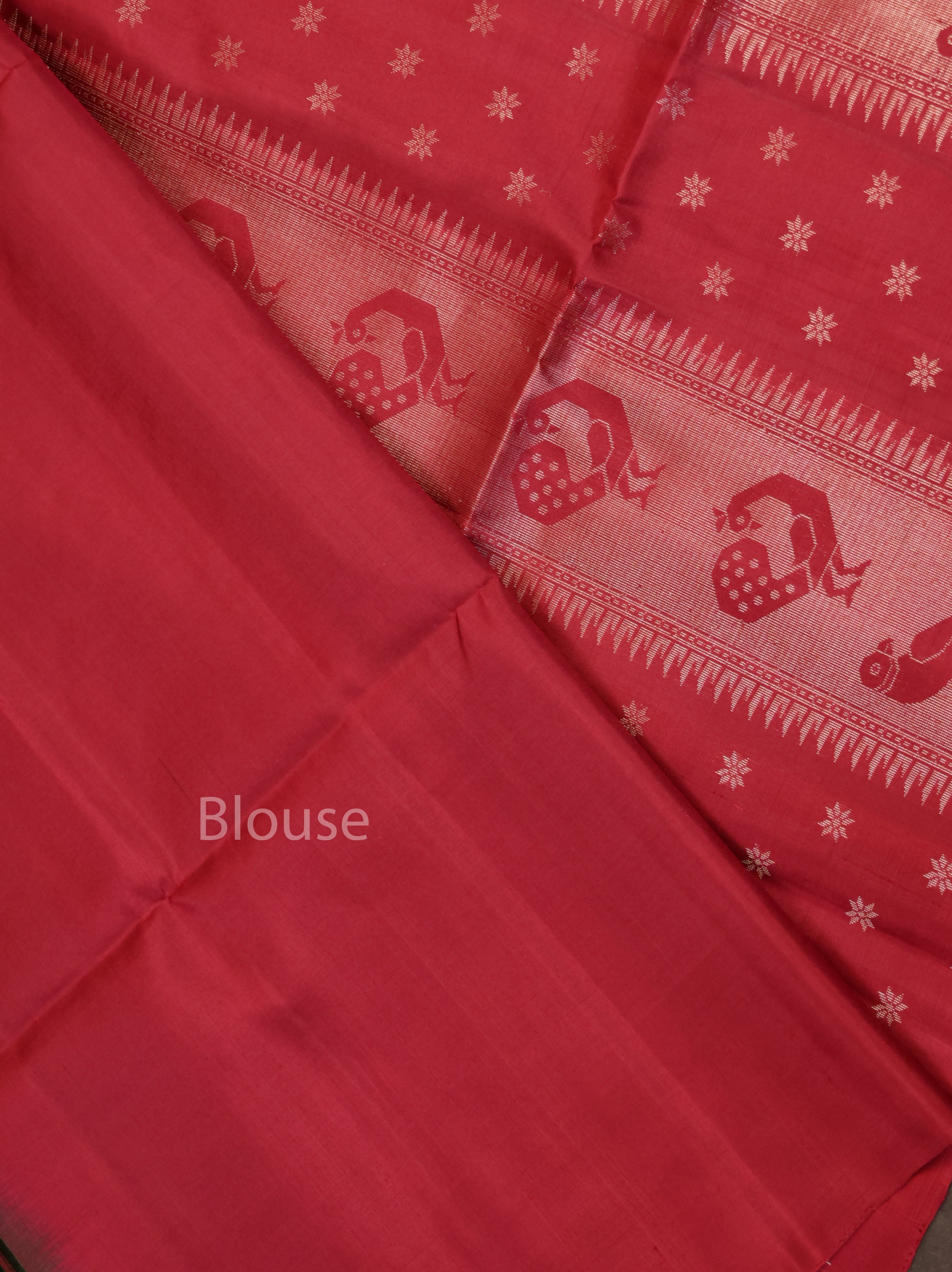 Maroon Pure Soft Silk Saree