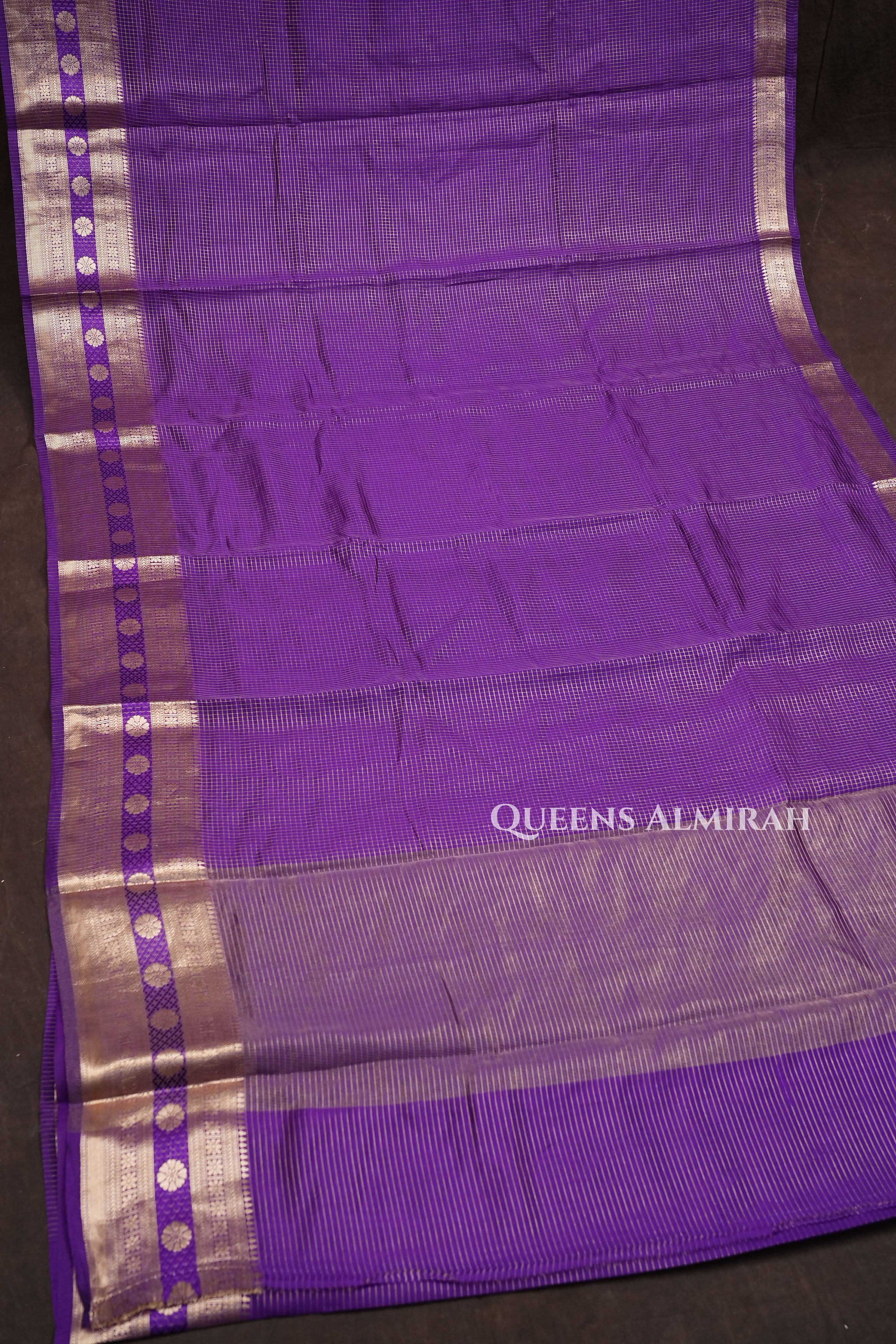 Violet Maheshwari Silk Saree