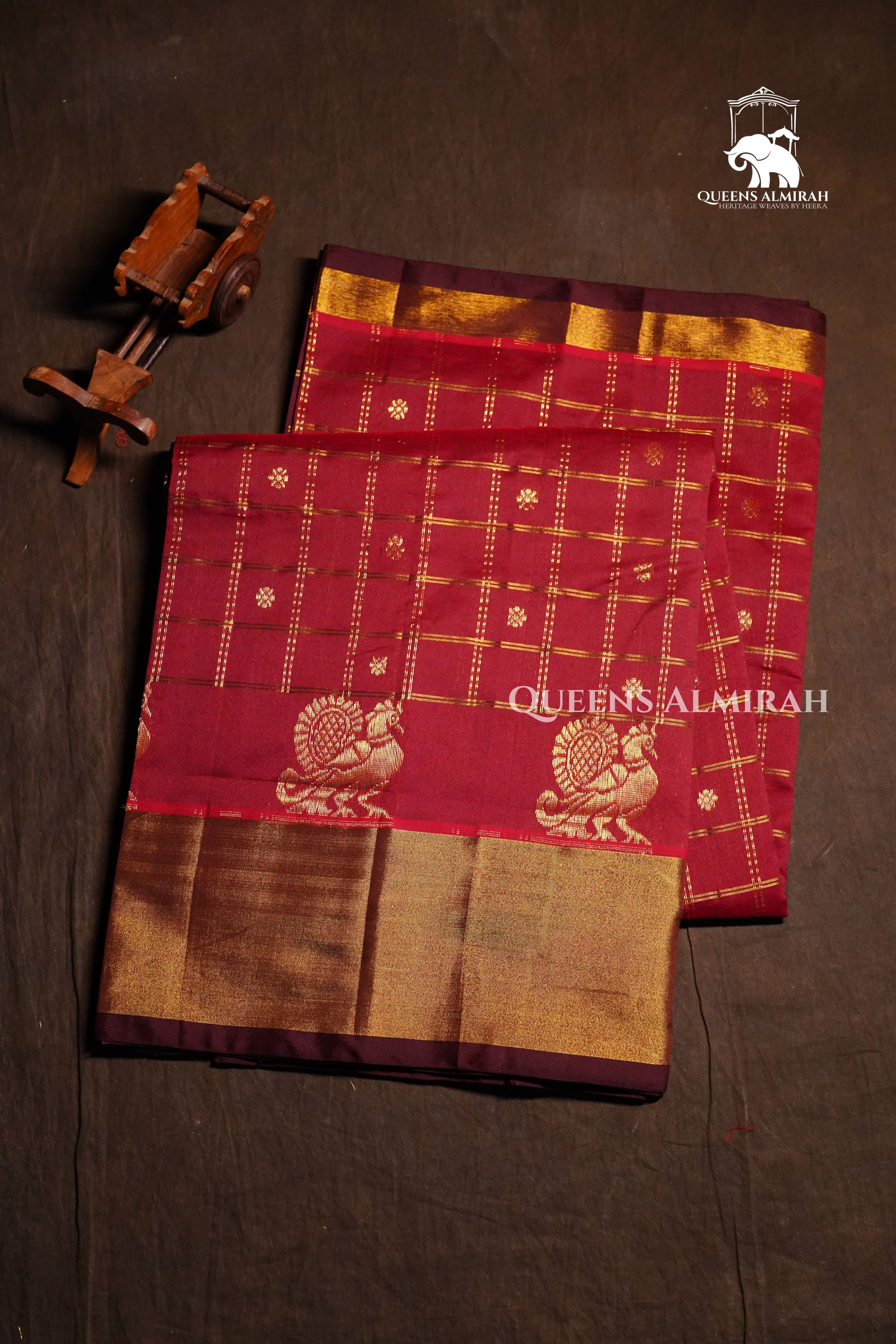 Maroon Budget Silk Cotton Saree
